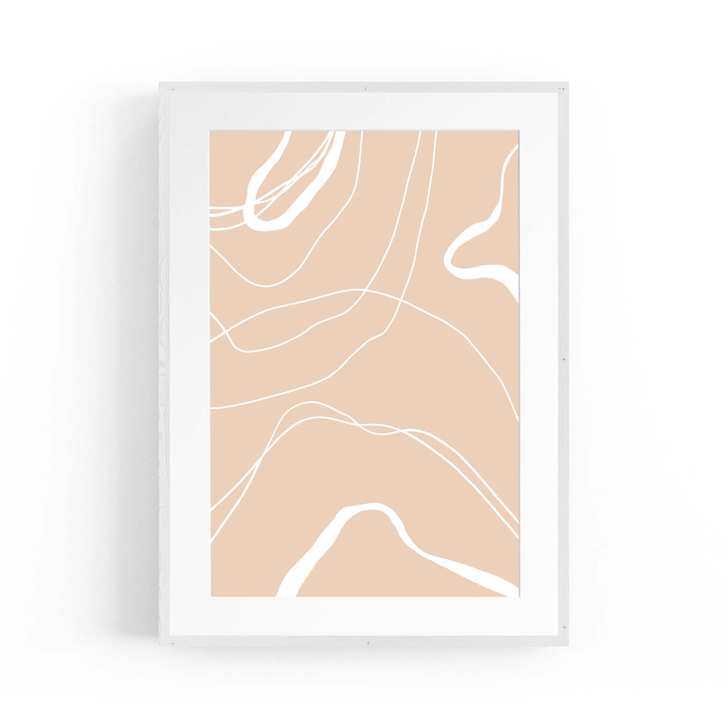 Minimal Pastel Abstract Retro Shapes Wall Art #7 - The Affordable Art Company
