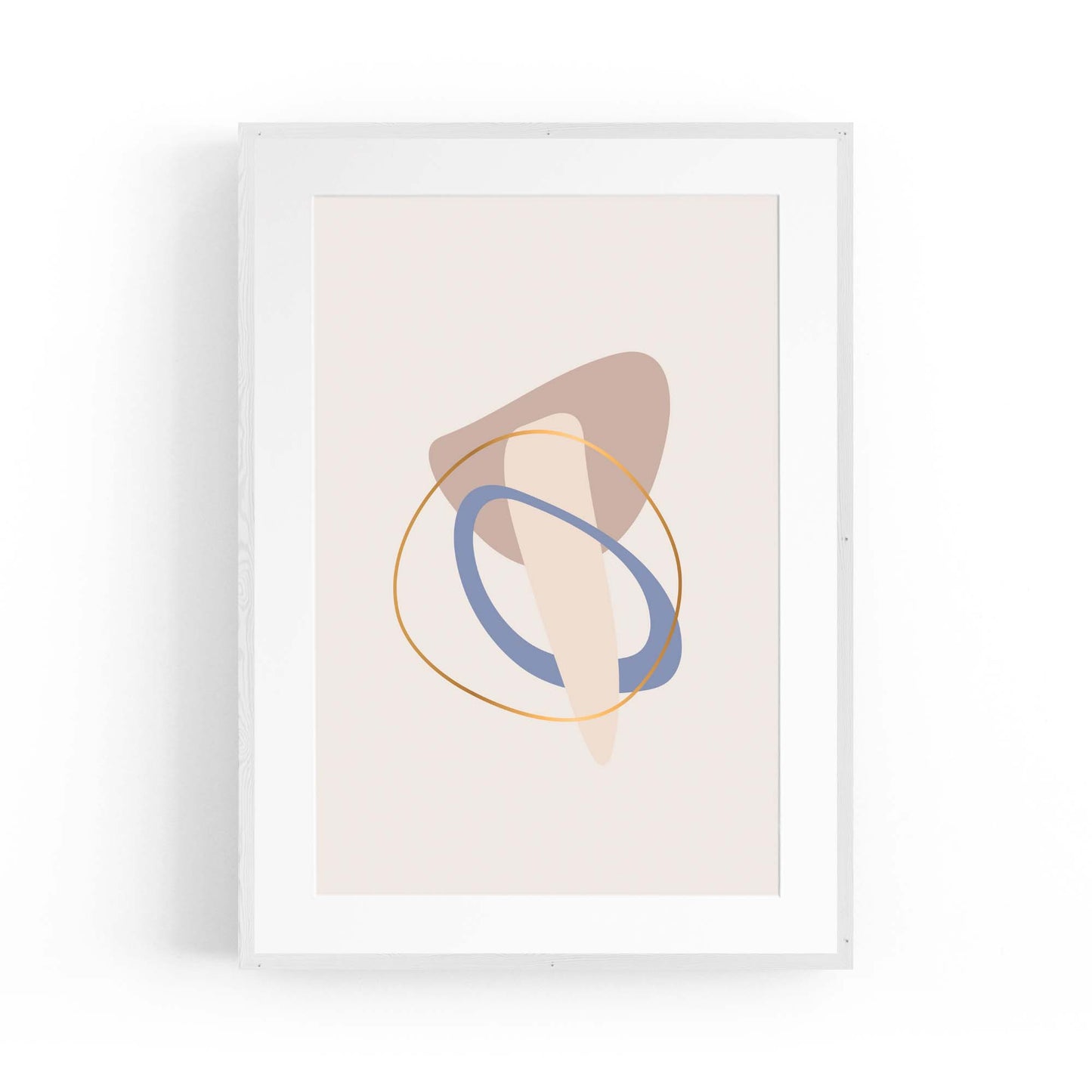 Pale Abstract Shapes Wall Art #3 - The Affordable Art Company