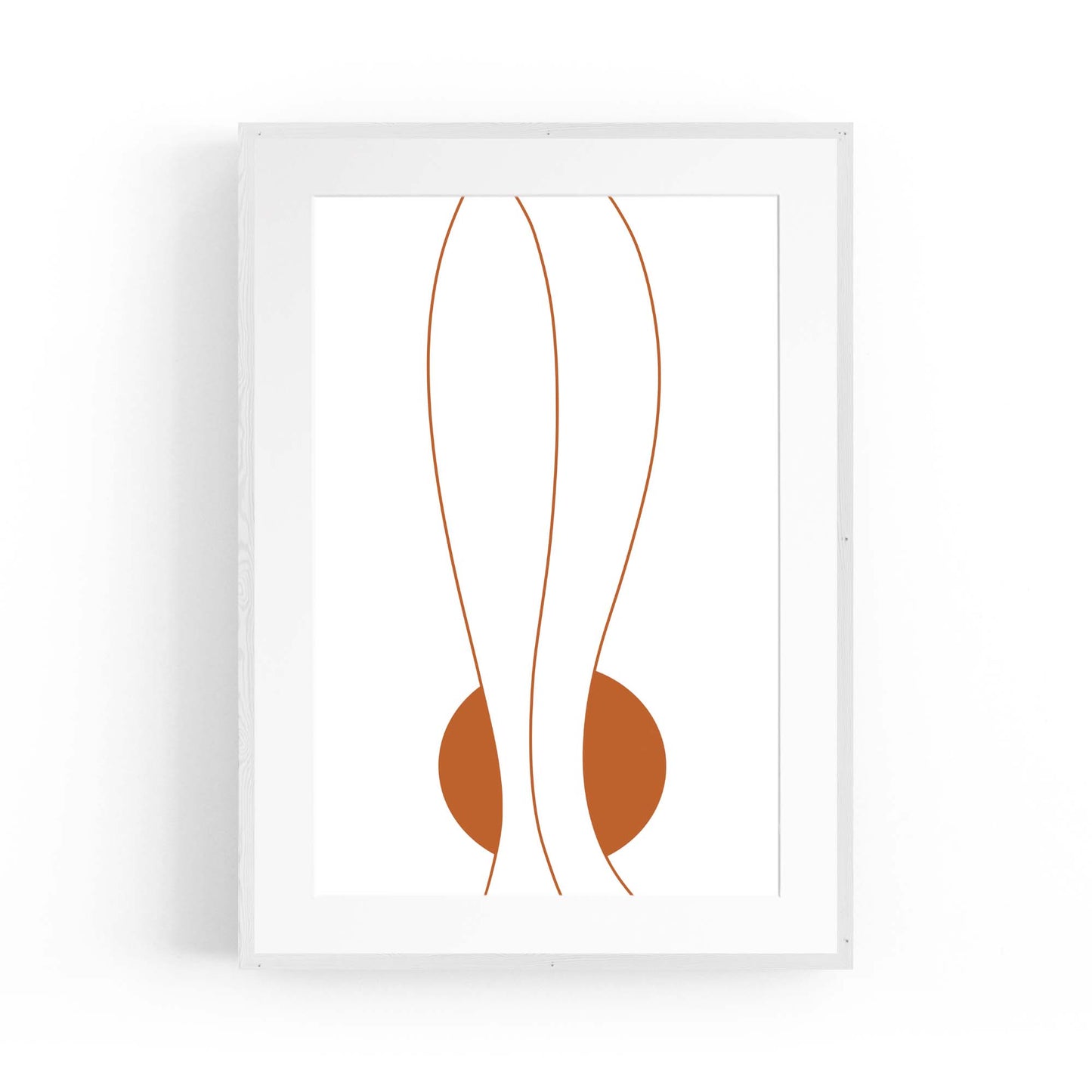 Minimal Waves Line Abstract Wall Art #7 - The Affordable Art Company