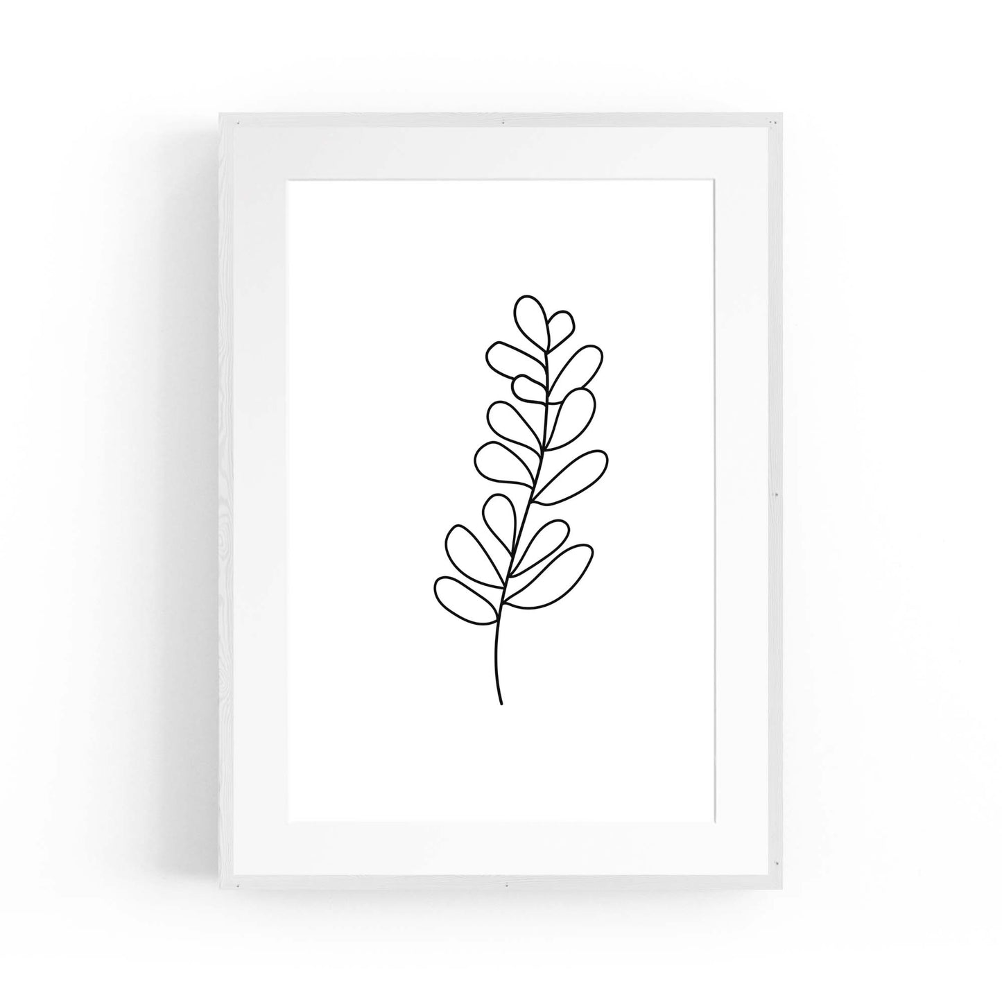 Minimal Branch Line Drawing Plant Nature Wall Art #2 - The Affordable Art Company