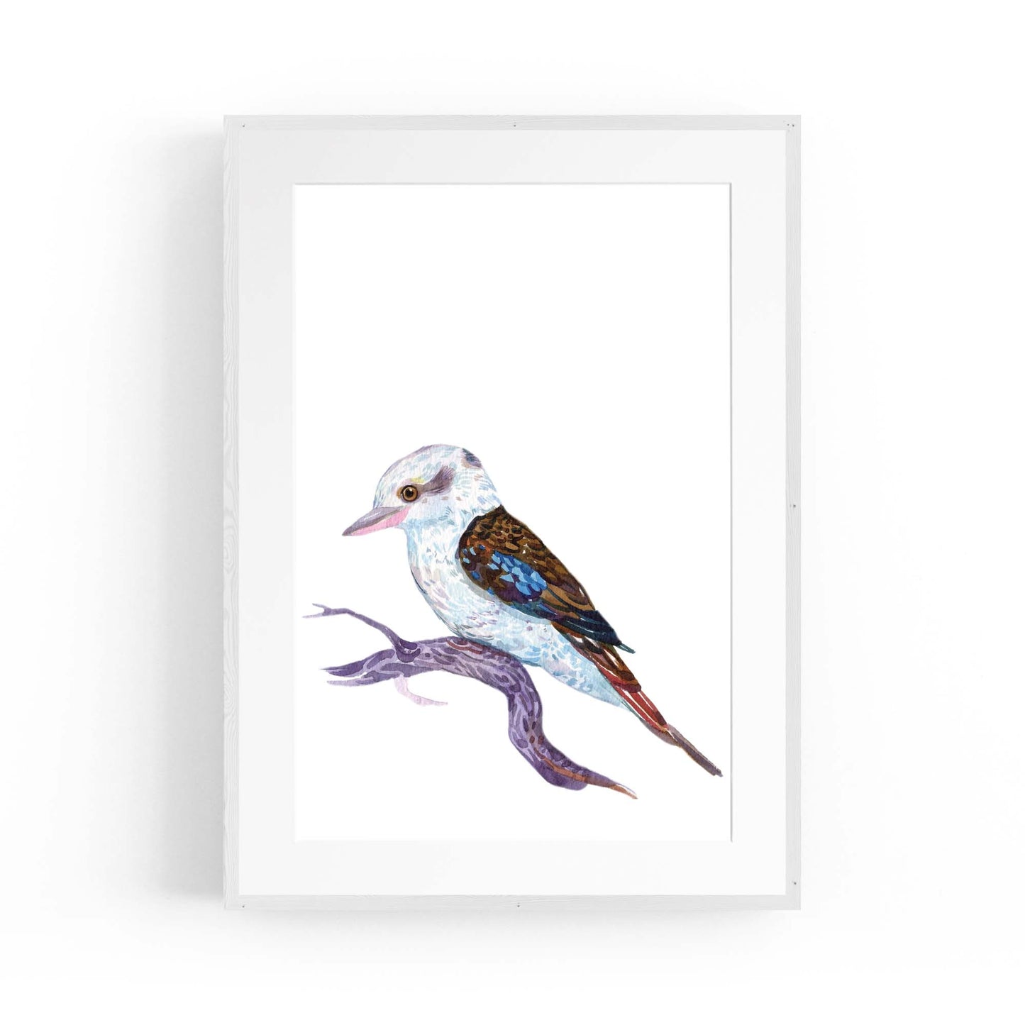 Kookaburra Australian Bird Nursery Painting Wall Art - The Affordable Art Company