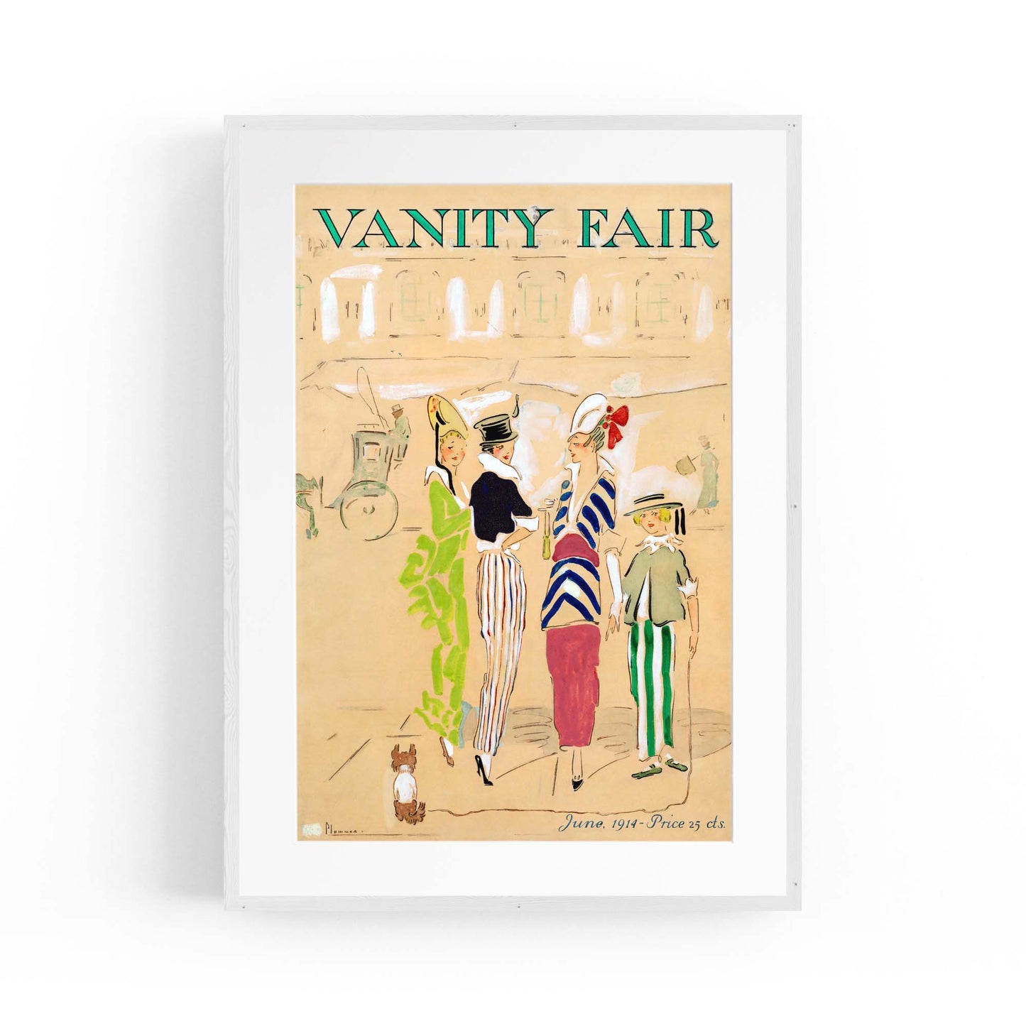 Vintage Vanity Fair Fashion Wall Art - The Affordable Art Company