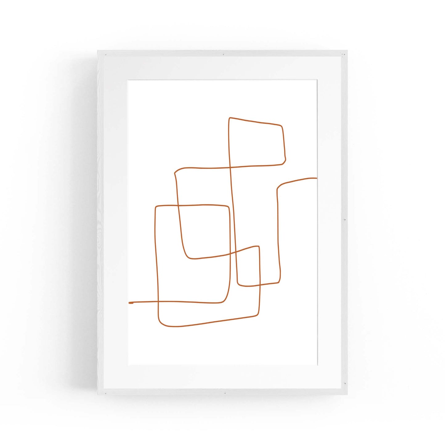 Minimal Line Drawing Abstract Wall Art #10 - The Affordable Art Company