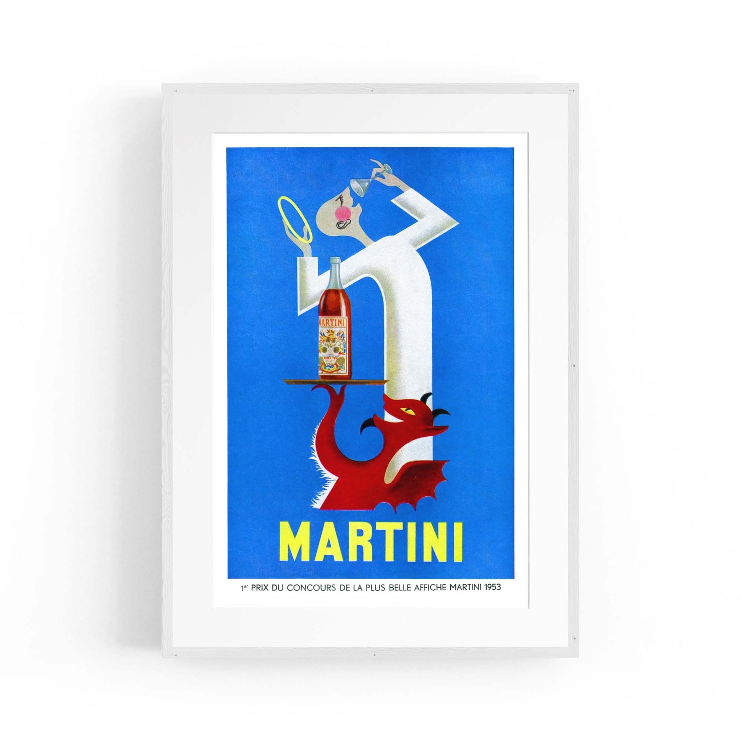 Martini "Red Devil & Angel" Vintage Drinks Advert Wall Art - The Affordable Art Company