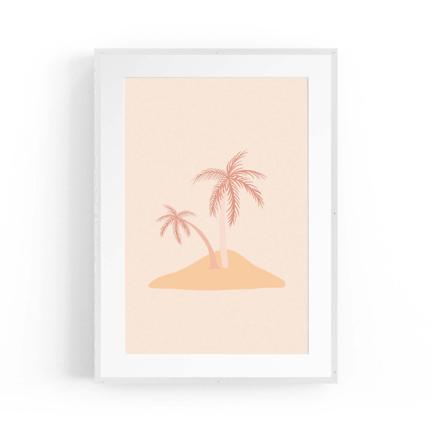 Minimal Island Cute Drawing Abstract Wall Art - The Affordable Art Company