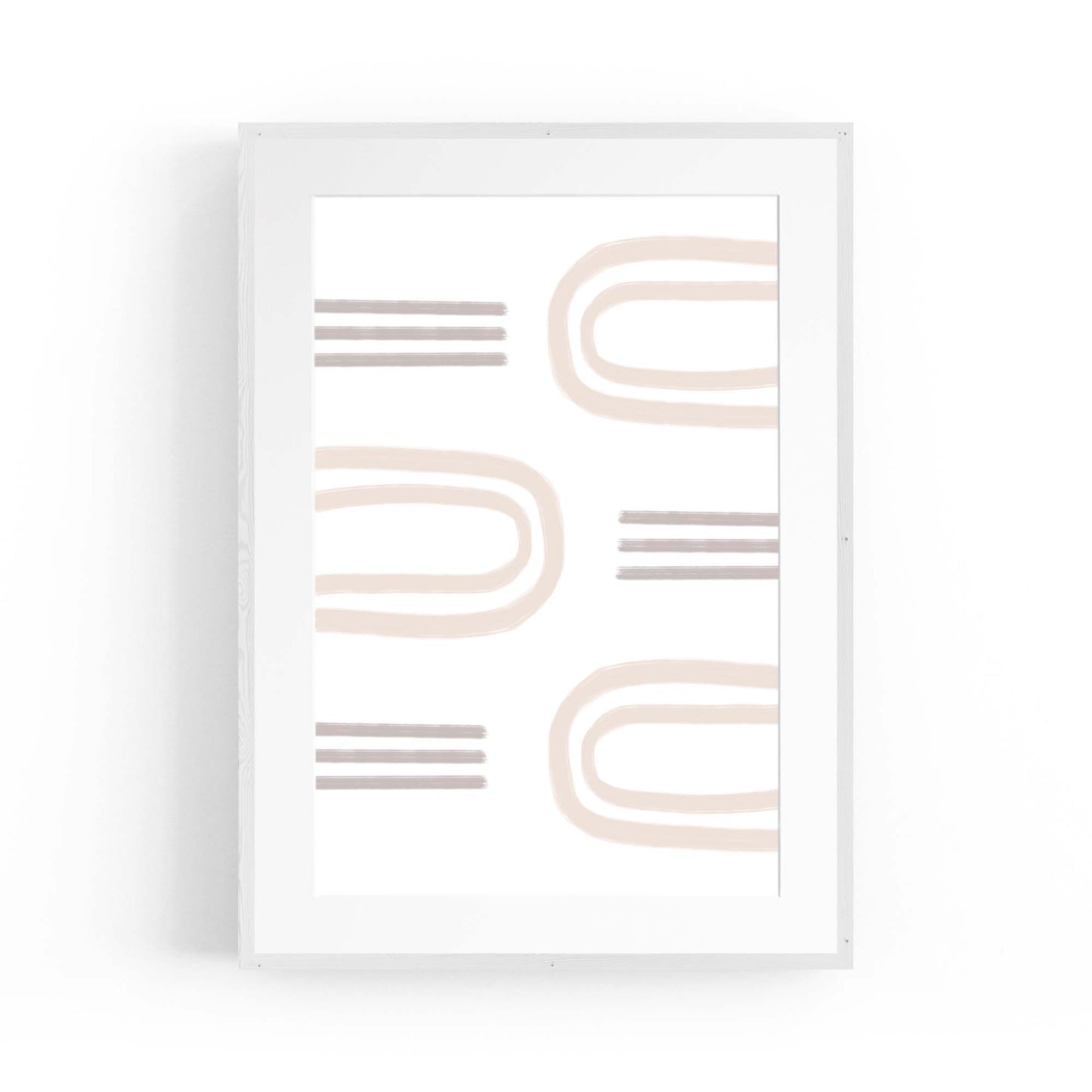 Modern Abstract Shape Minimal Retro Wall Art #11 - The Affordable Art Company