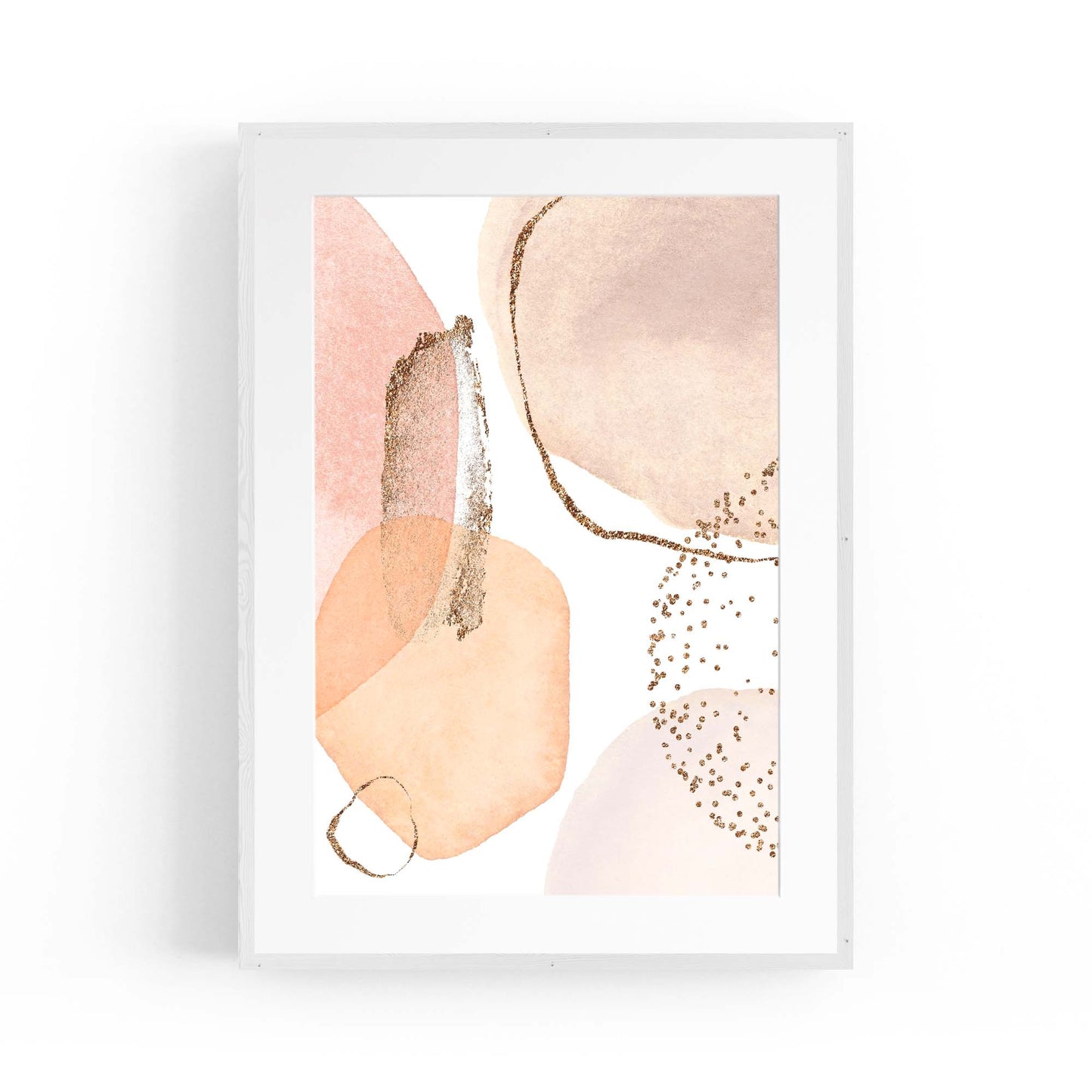 Abstract Modern Watercolour Shapes Painting Wall Art #9 - The Affordable Art Company