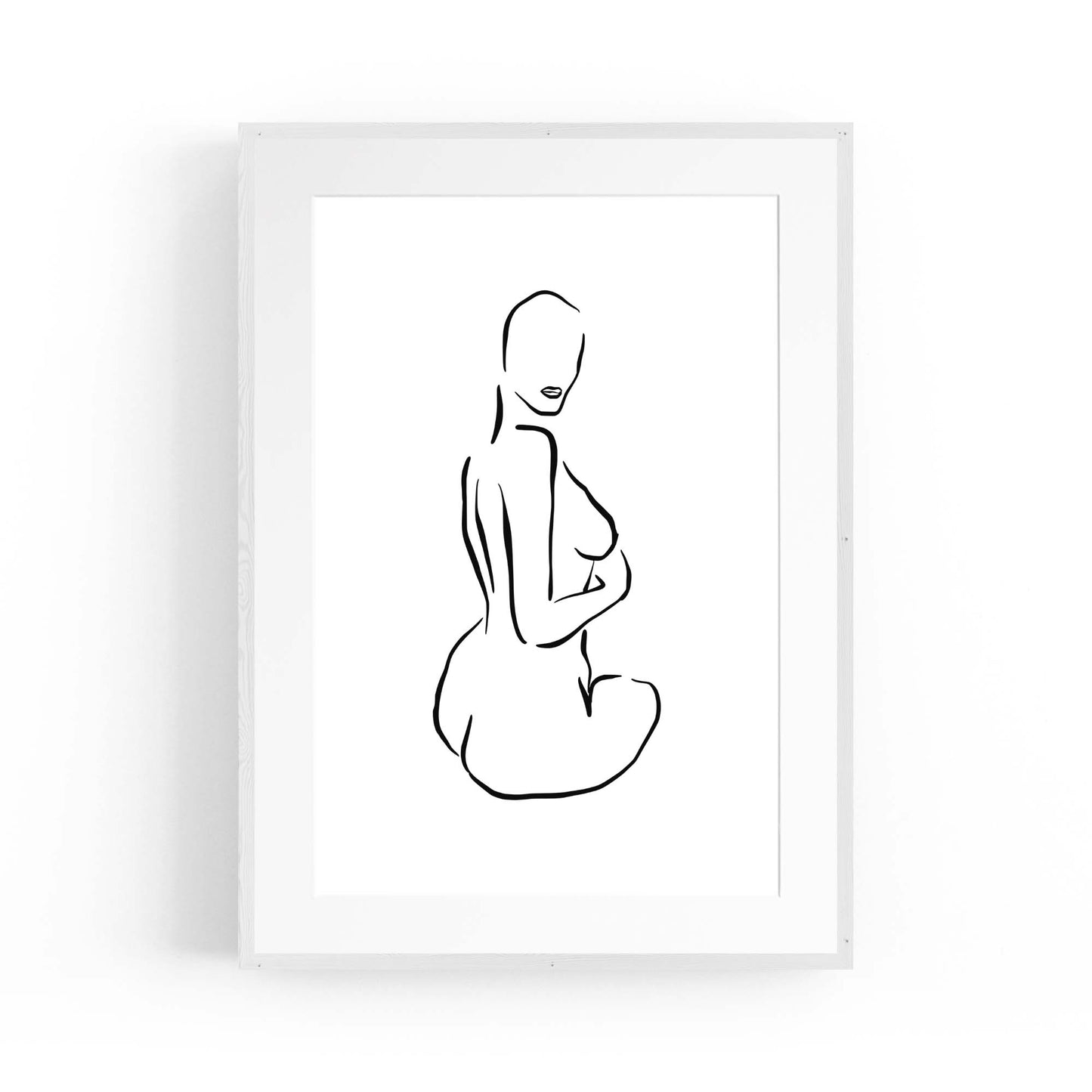 Nude Female Form Fashion Minimal Wall Art - The Affordable Art Company