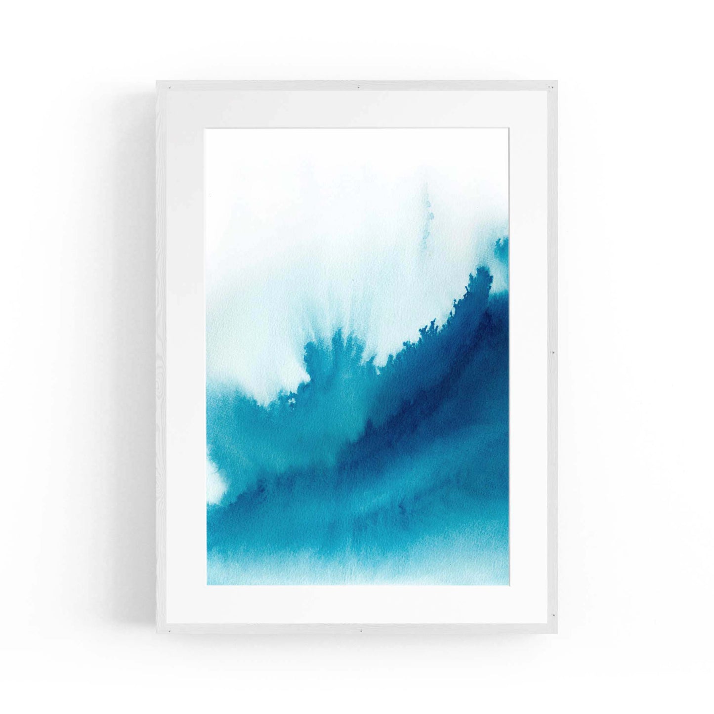 Minimal Blue Painting Abstract Modern Wall Art #15 - The Affordable Art Company