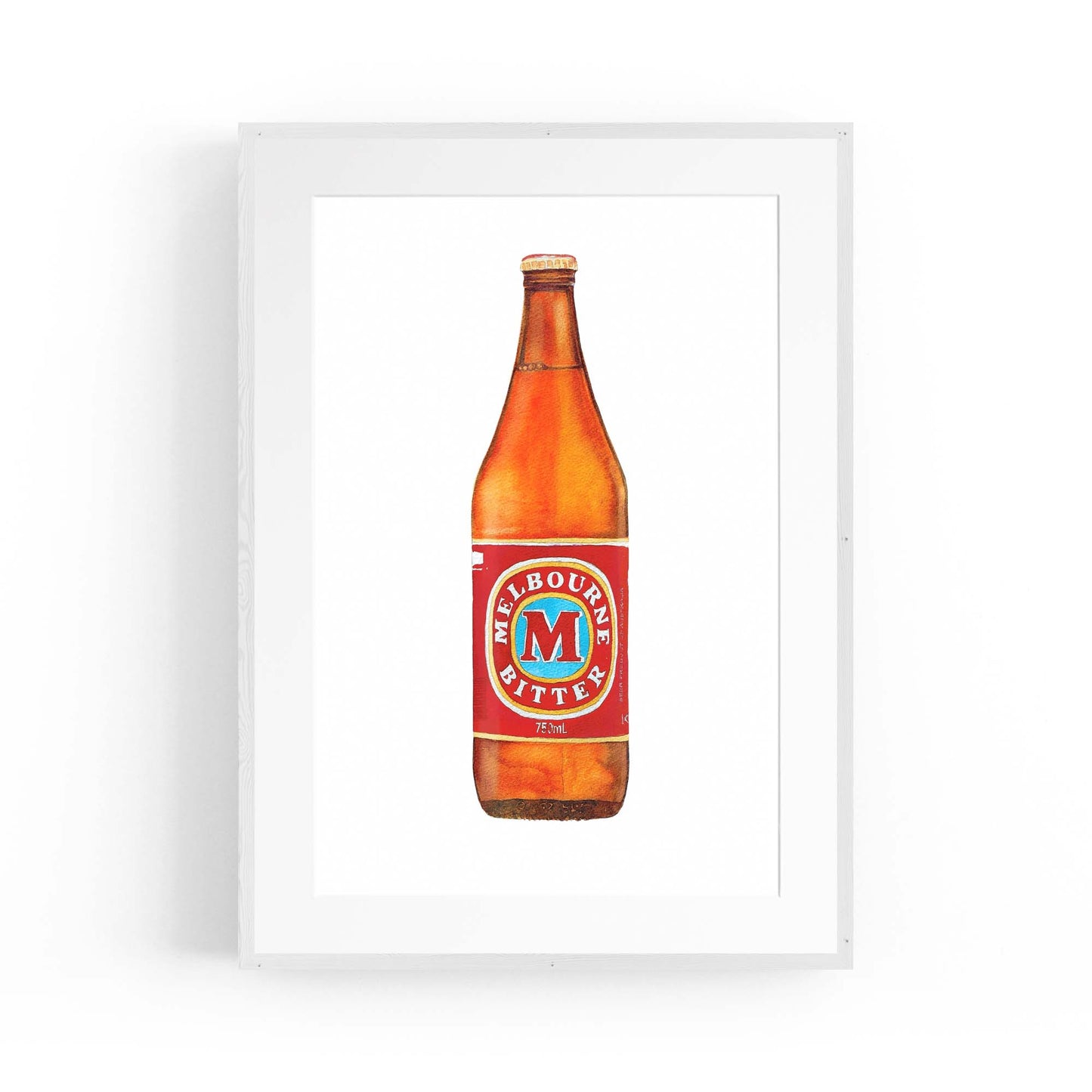 Melbourne Bitter Longneck Painting Wall Art - The Affordable Art Company