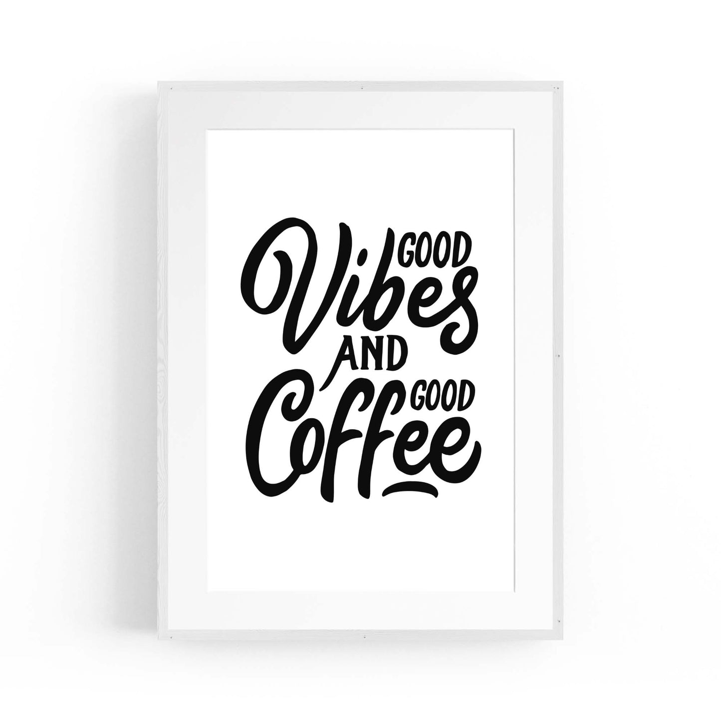 Coffee Quote Minimal Kitchen Cafe Style Wall Art #10 - The Affordable Art Company