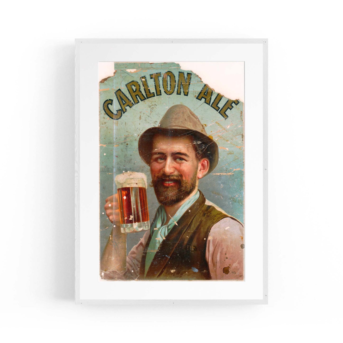 Vintage Carlton Draught Advert Wall Art - The Affordable Art Company