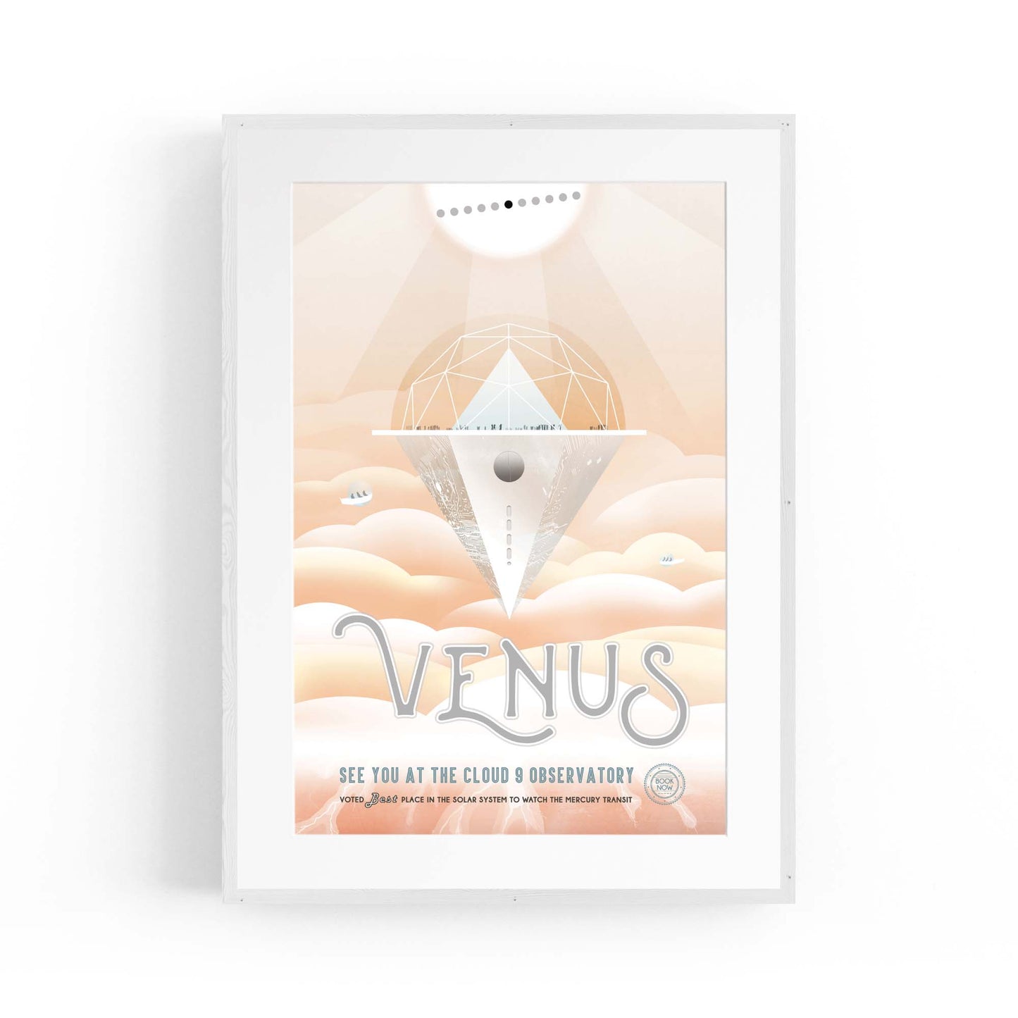 Retro Venus Space NASA Science Planets Wall Art - The Affordable Art Company