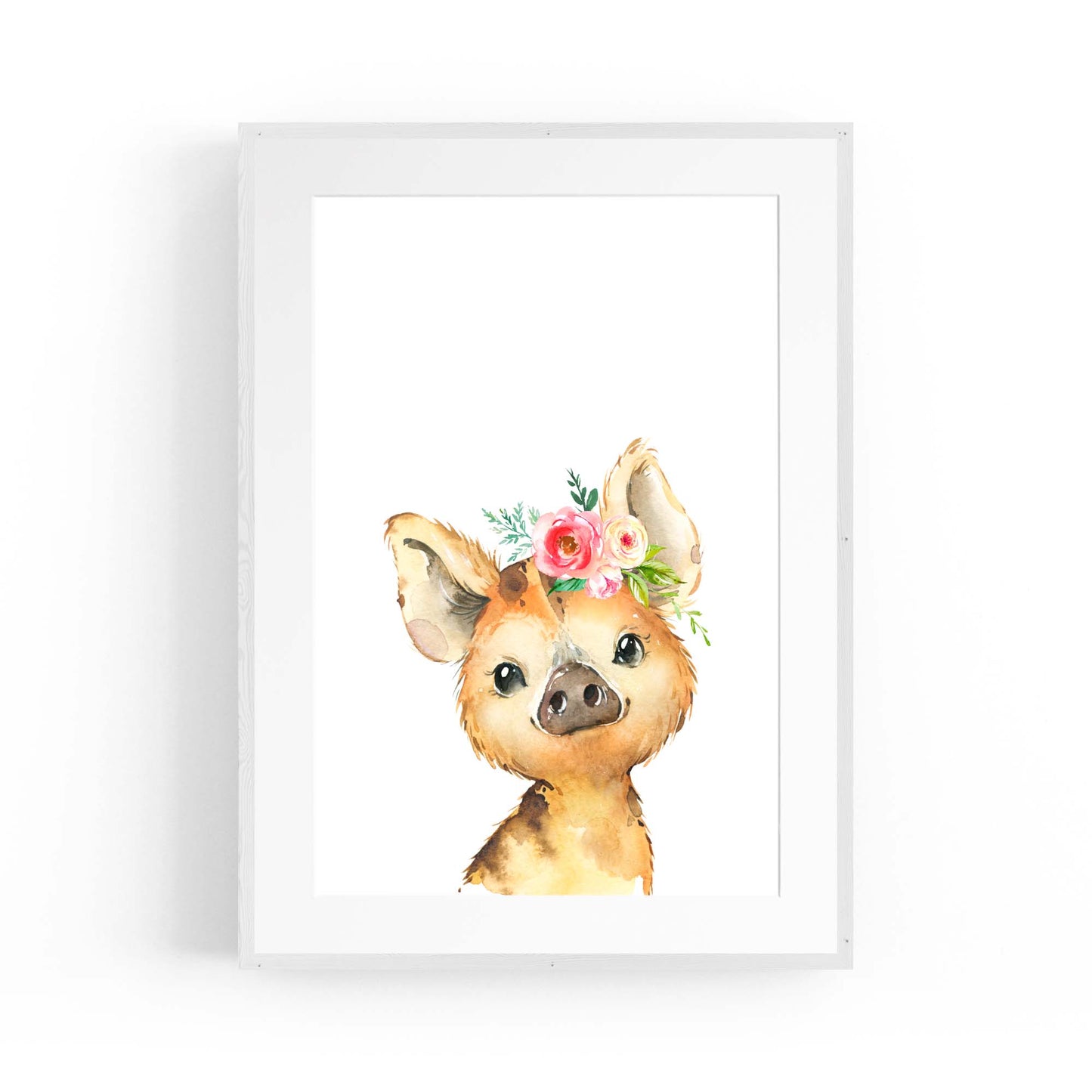 Cute Baby Pig Piglet Nursery Animal Gift Wall Art #2 - The Affordable Art Company