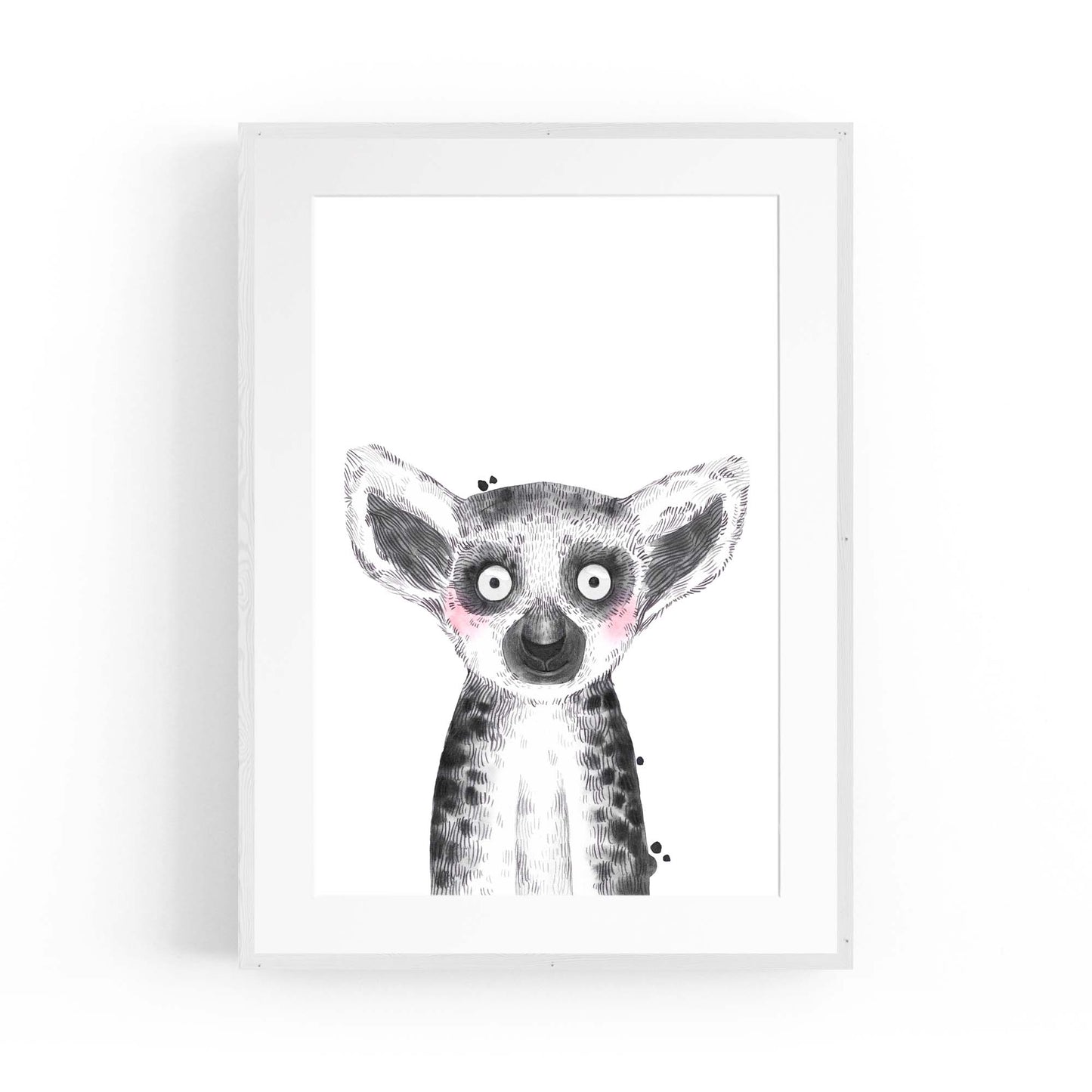 Cute Blushing Baby Possum Nursery Animal Wall Art - The Affordable Art Company