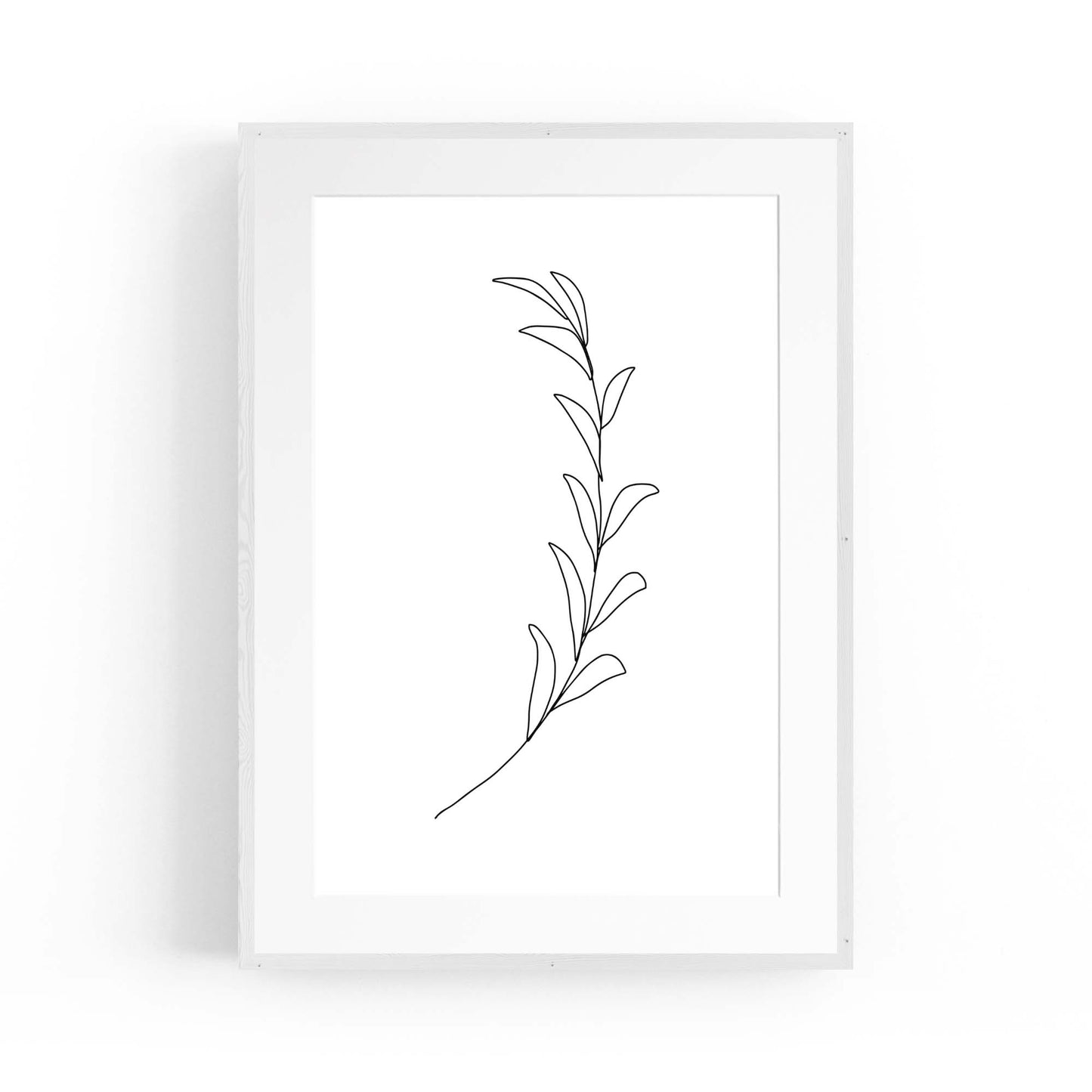 Minimal Floral Drawing Flower Abstract Wall Art #45 - The Affordable Art Company