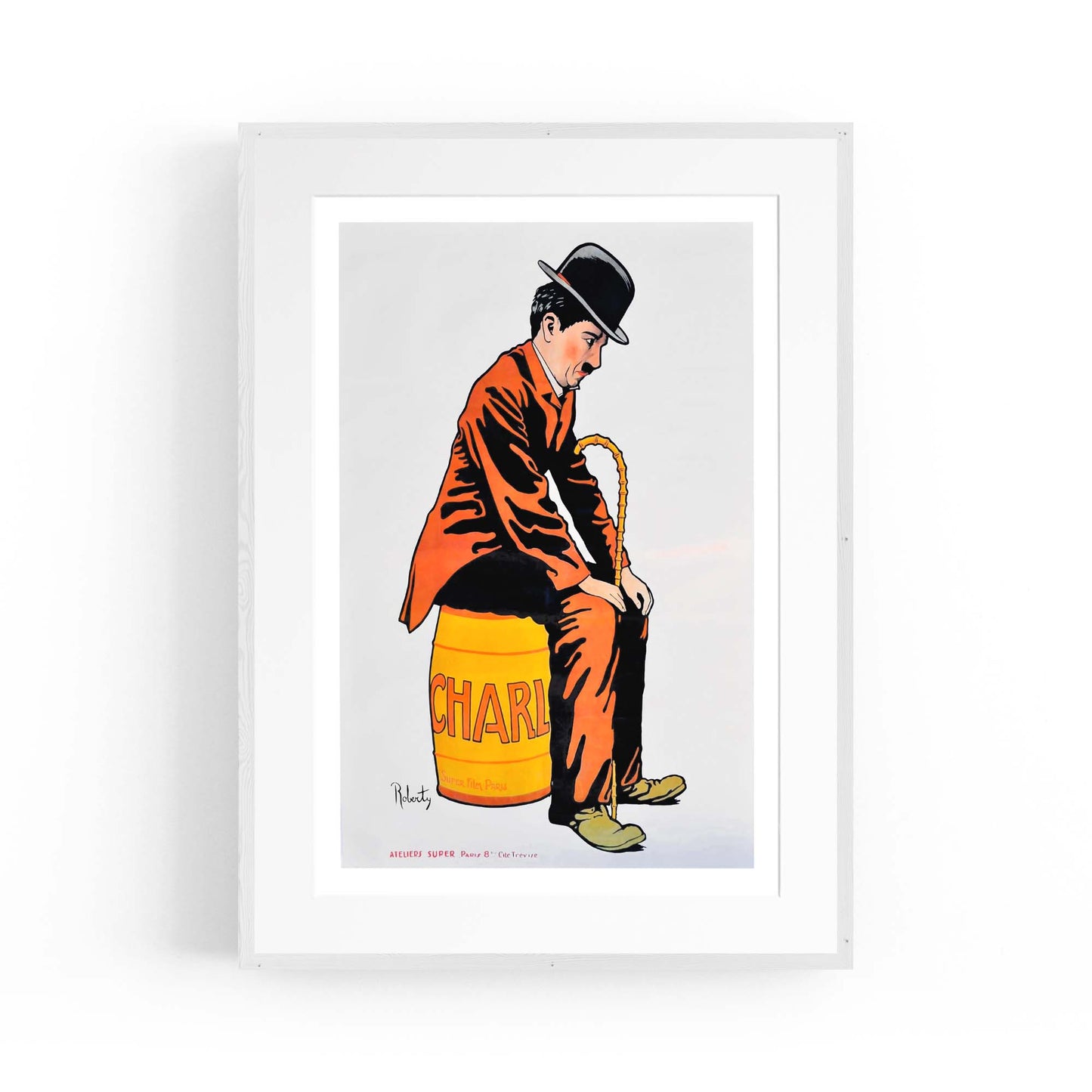 Charlie Chaplin Film Advert Hollywood Wall Art - The Affordable Art Company