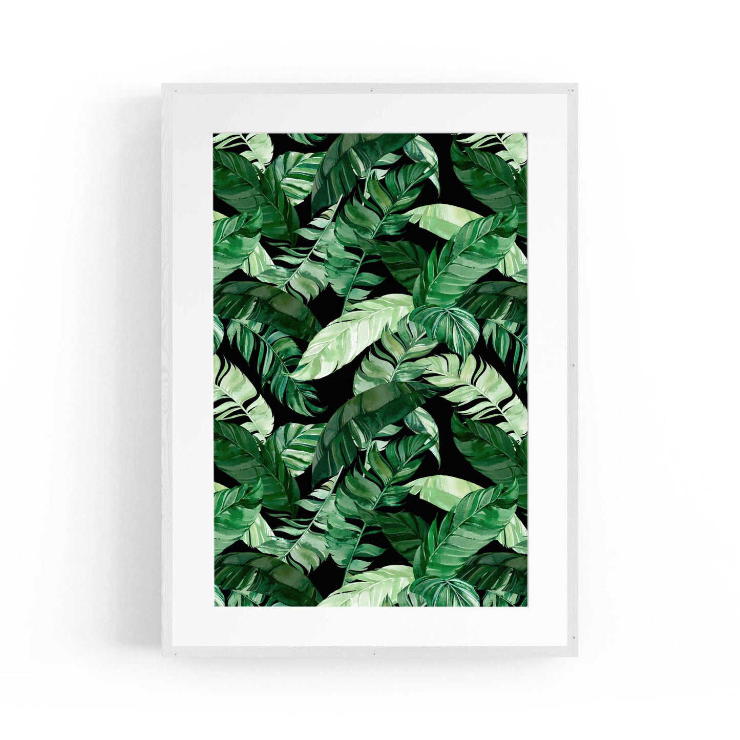 Tropical Leaf Pattern Green Plant Leaves Wall Art #2 - The Affordable Art Company