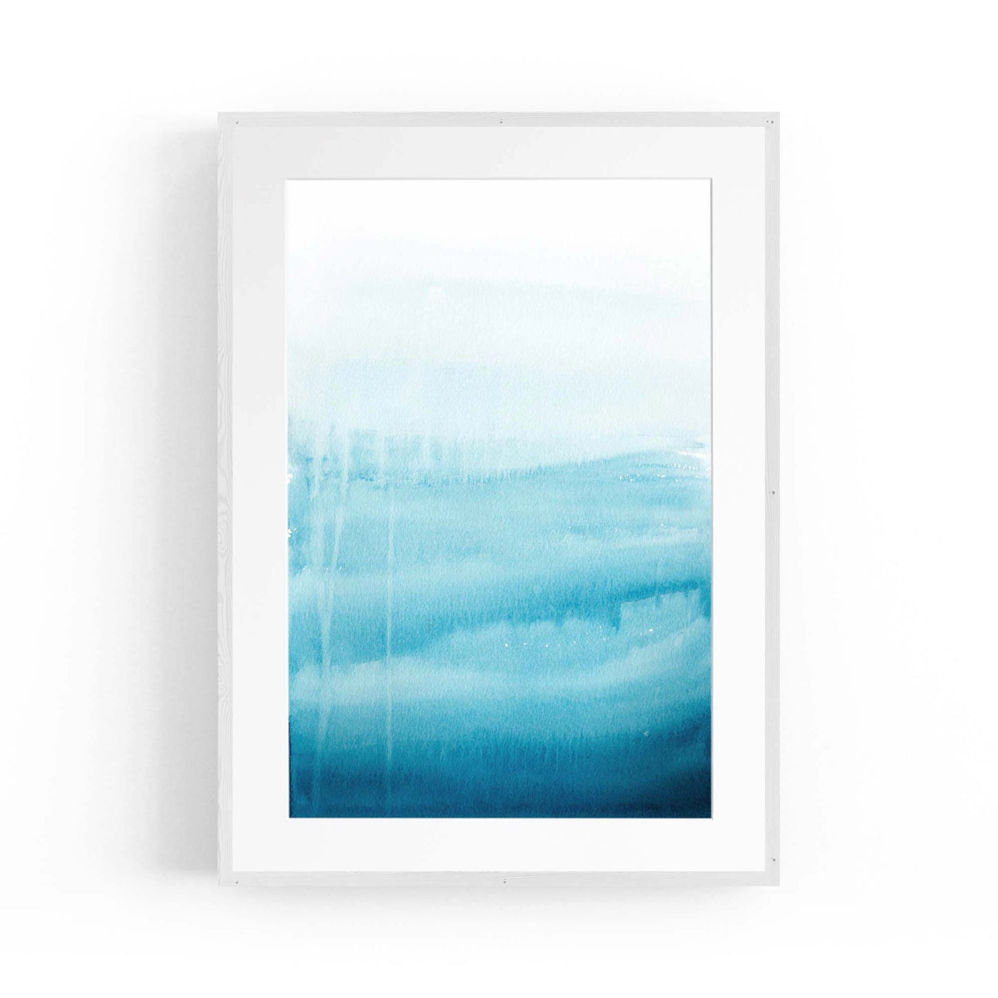 Minimal Blue Painting Abstract Modern Wall Art #14 - The Affordable Art Company