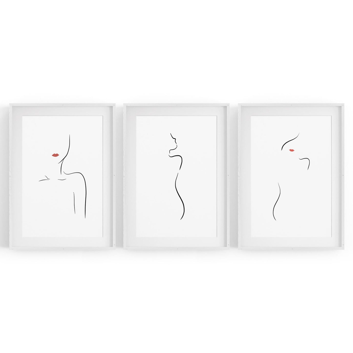 Set of Body Line Fashion Girls Bedroom Wall Art - The Affordable Art Company