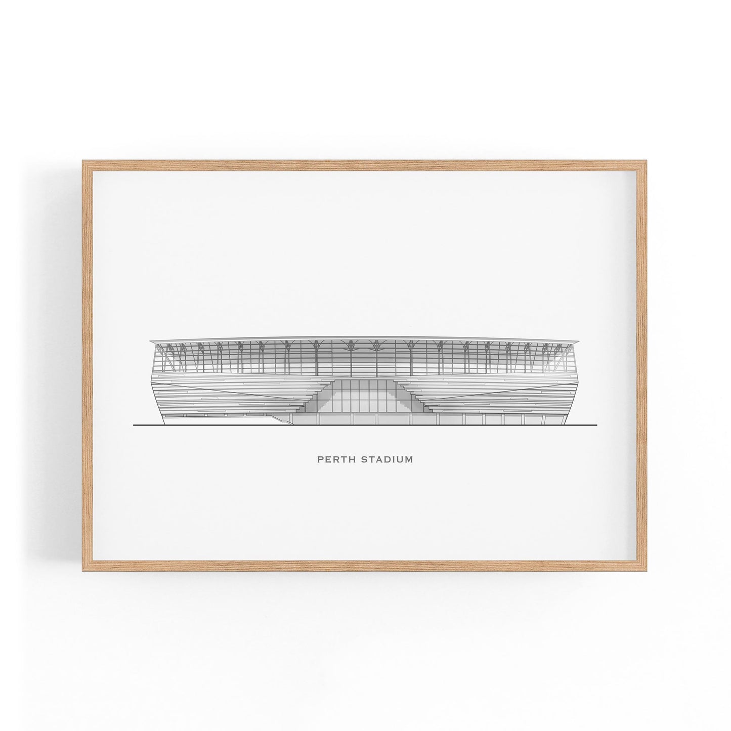 Perth Stadium Original Wall Art - The Affordable Art Company