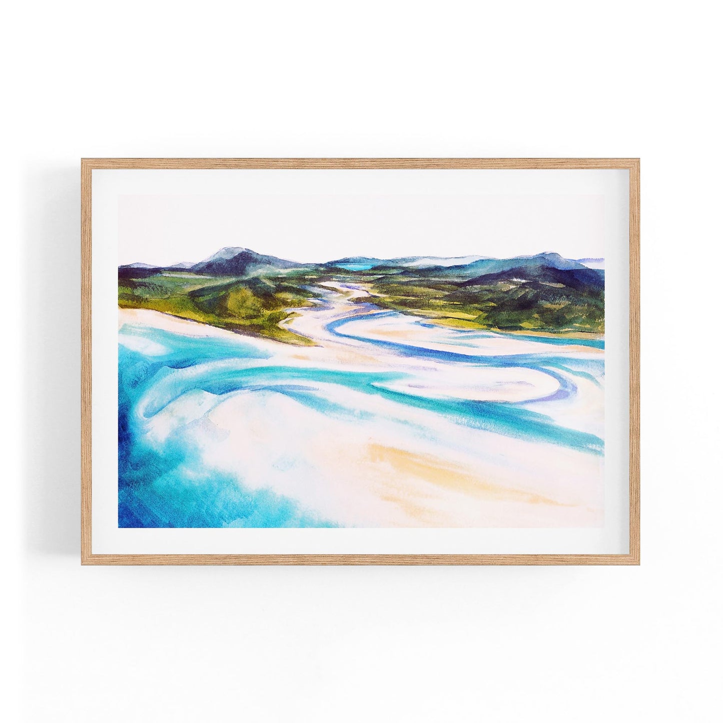 Whitsunday Island Australia Painting Wall Art - The Affordable Art Company