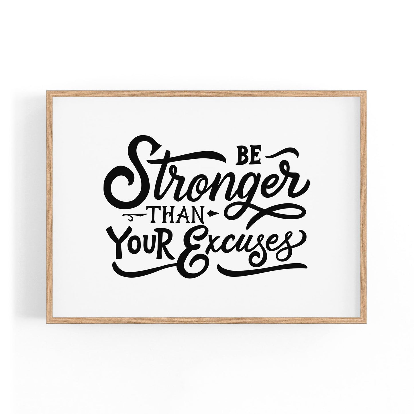 Gym Motivational Quote Fitness Wall Art #2 - The Affordable Art Company