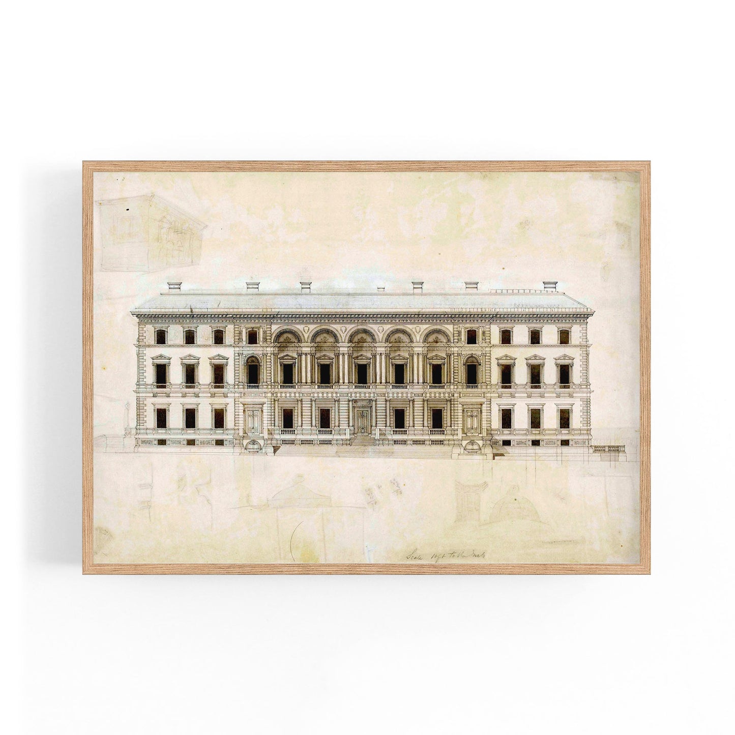 Vintage Treasury Building Melbourne Wall Art - The Affordable Art Company