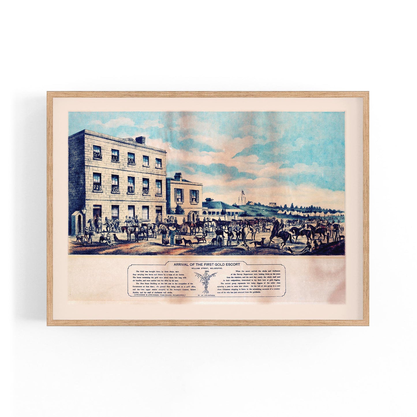Melbourne Gold Rush Vintage Victoria Wall Art - The Affordable Art Company