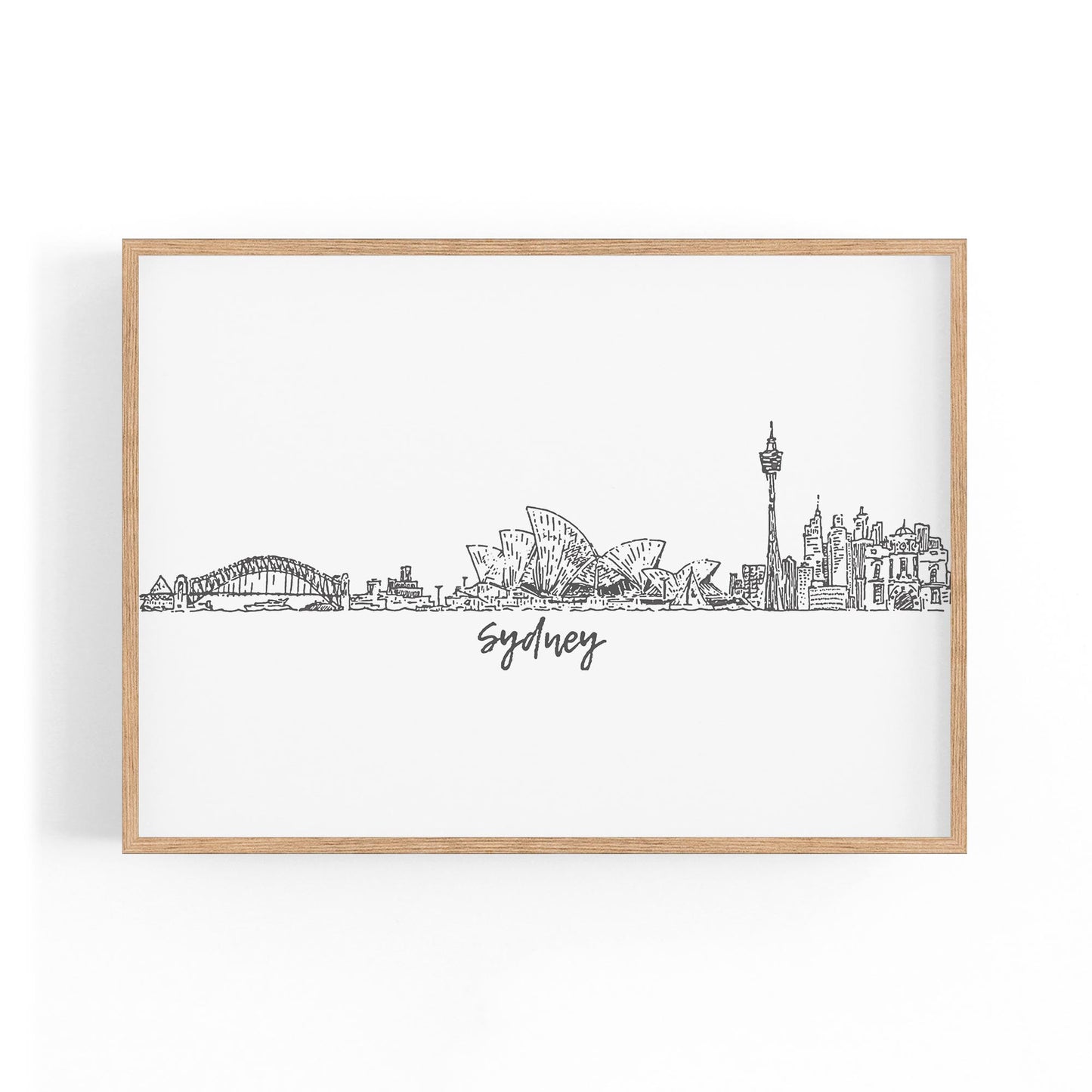 Sydney Cityscape Australian Travel Wall Art #2 - The Affordable Art Company