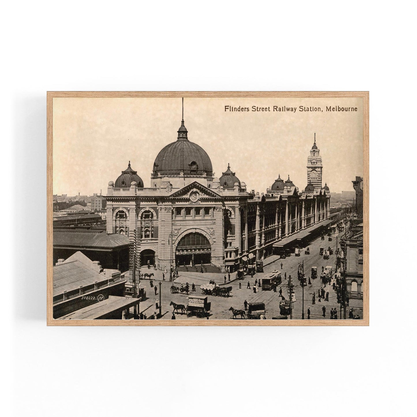 Flinders St Station Melbourne Vintage Photograph Art #2 - The Affordable Art Company
