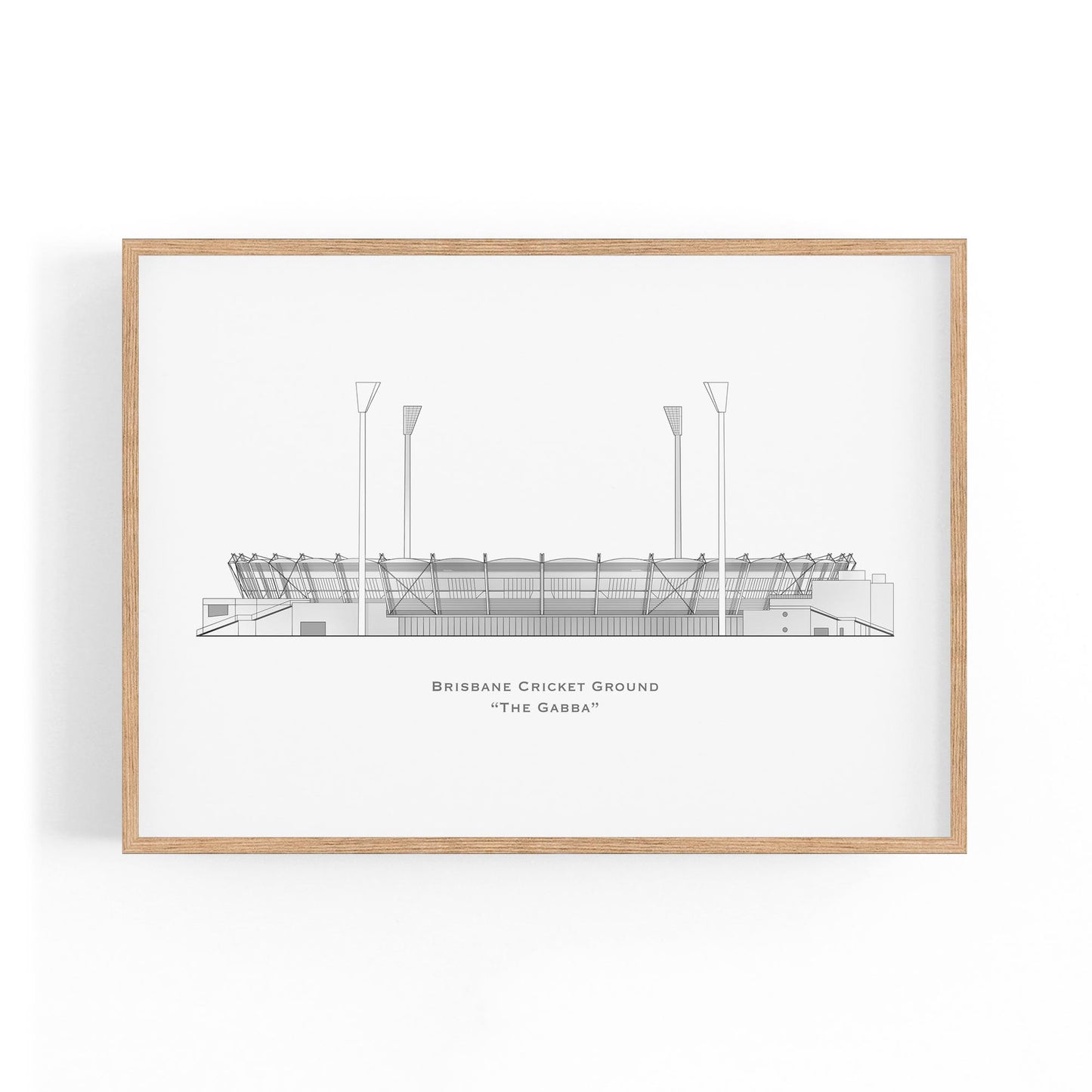 Brisbane Cricket Ground "The Gabba" Original Wall Art - The Affordable Art Company