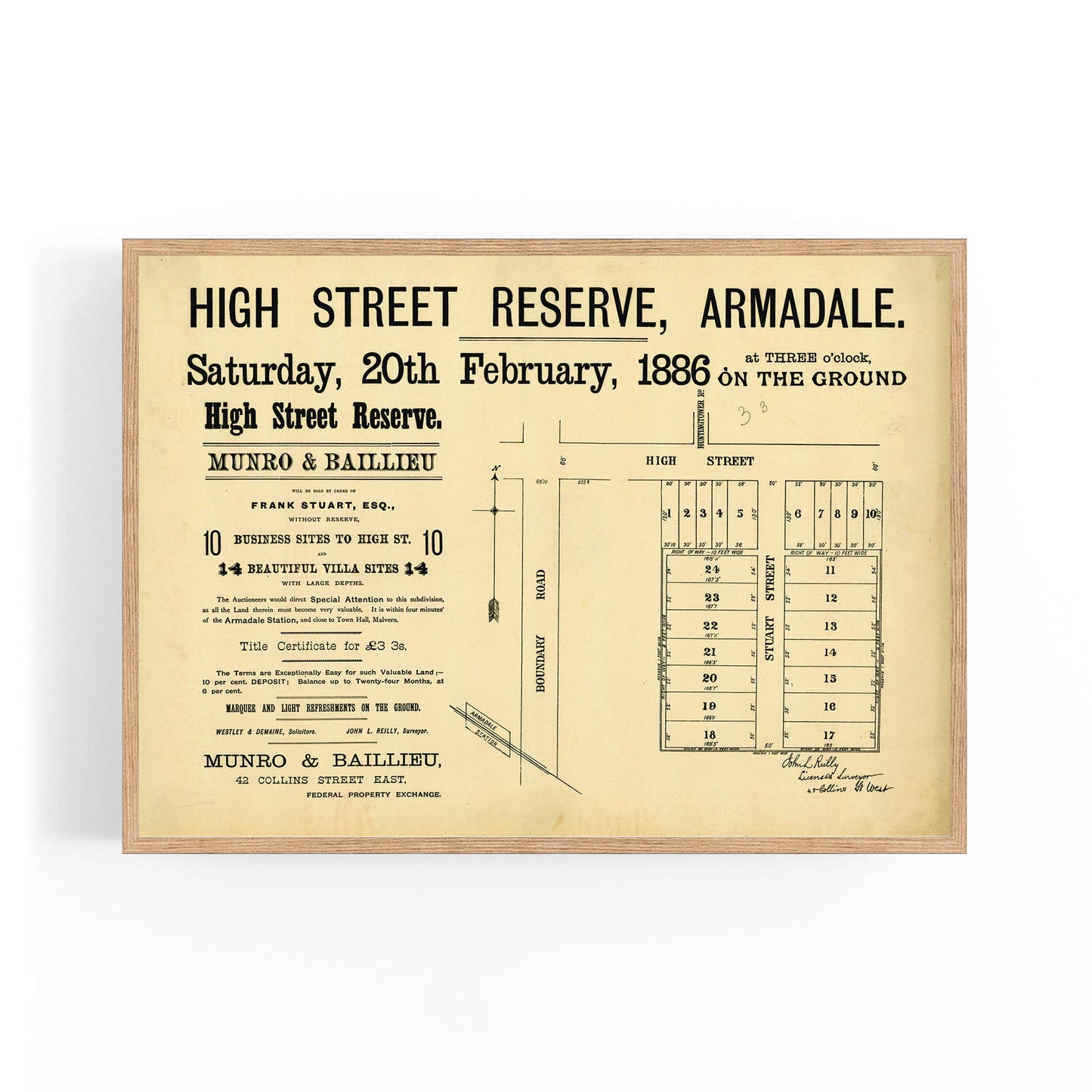 Armadale Melbourne Vintage Real Estate Advert Art #3 - The Affordable Art Company
