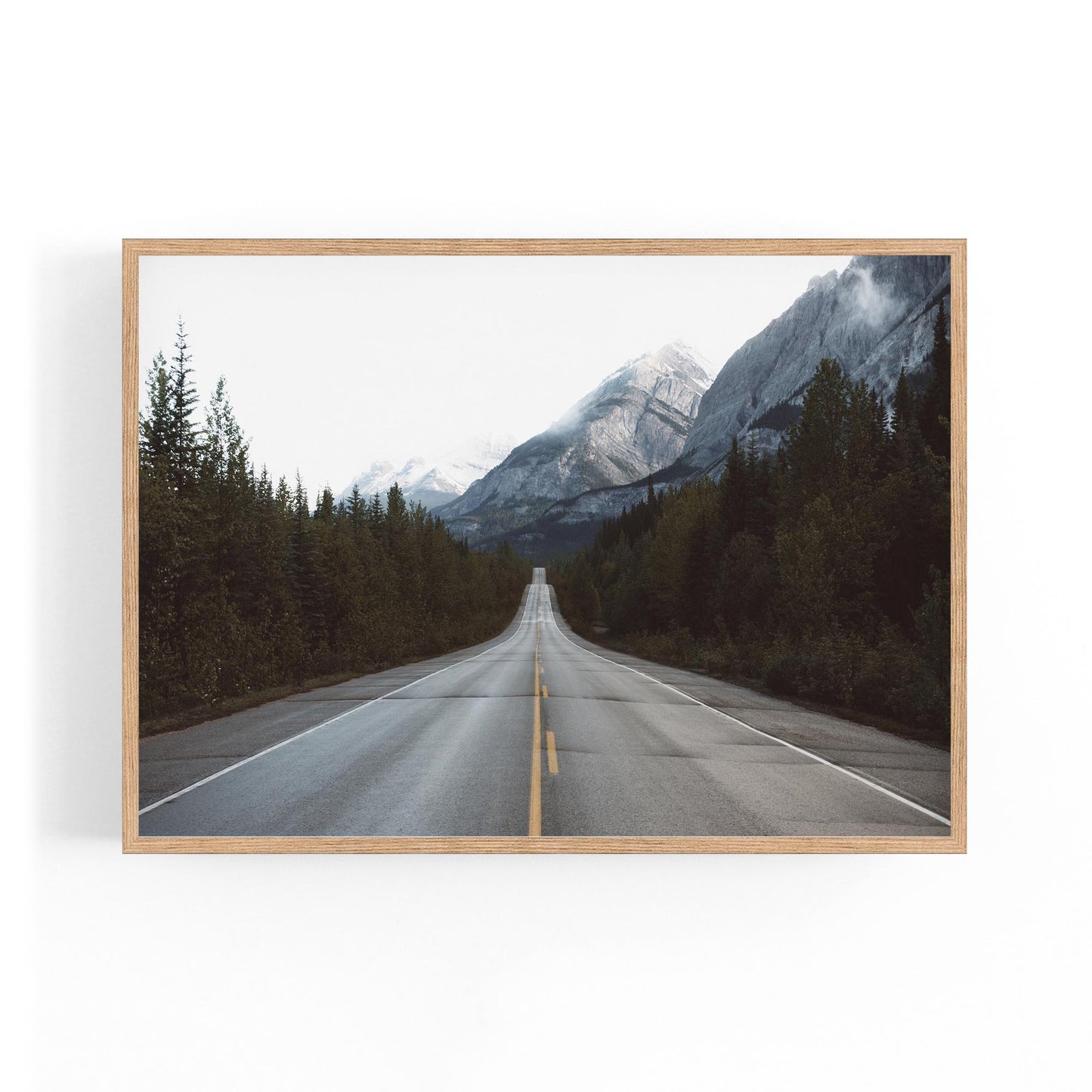 Mountainous Road Landscape Photograph Wall Art - The Affordable Art Company