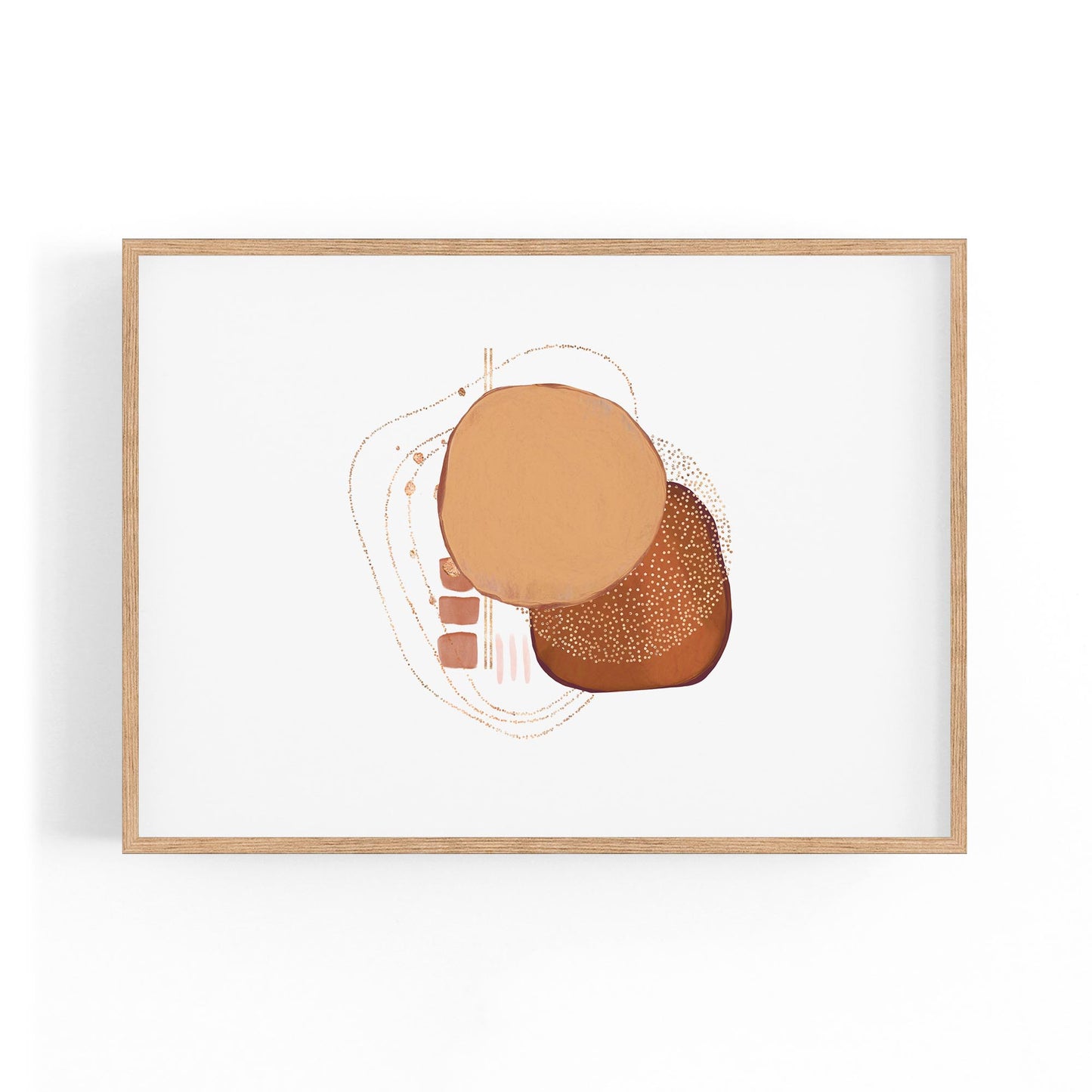 Blue Abstract Painting Minimal Modern Wall Art #12 - The Affordable Art Company