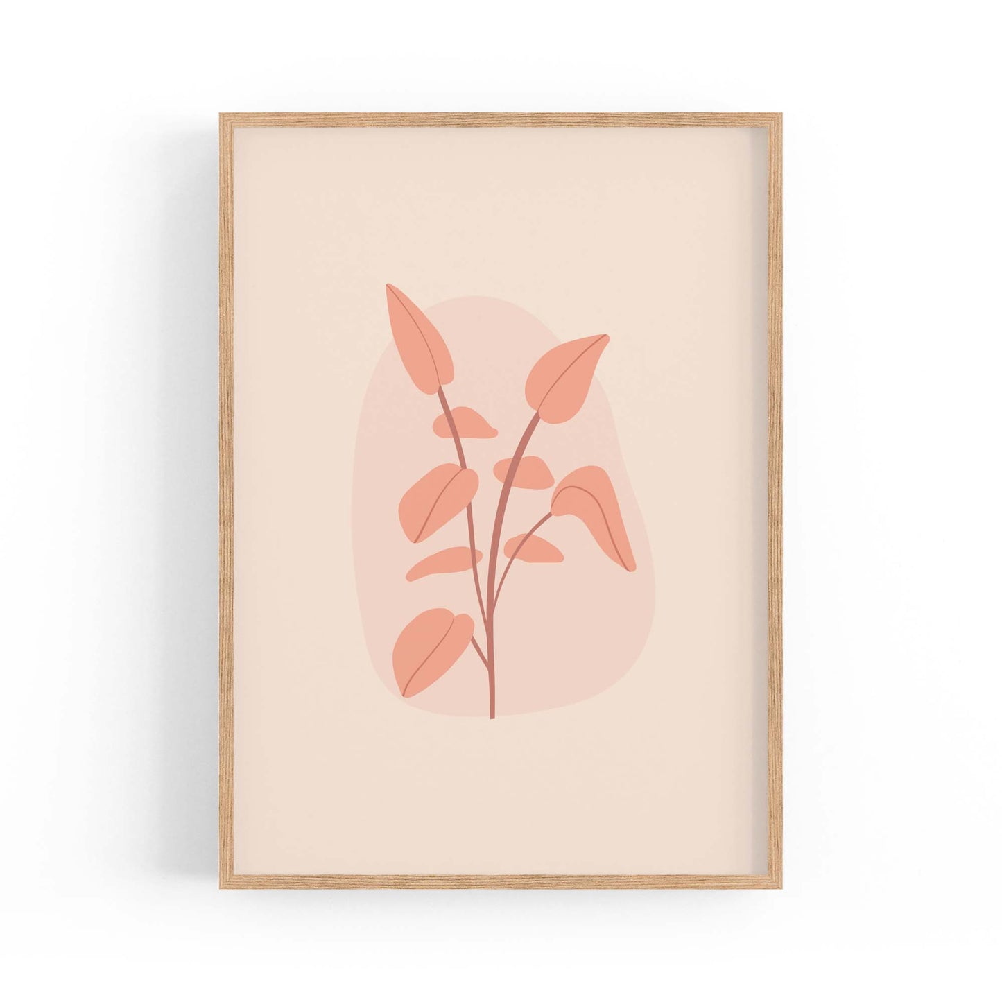 Minimal Plant Abstract Retro Kitchen Wall Art #5 - The Affordable Art Company