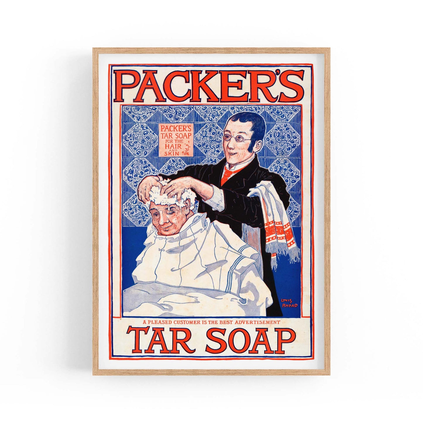 Packers Tar Soap Laundry Vintage Advert Wall Art - The Affordable Art Company