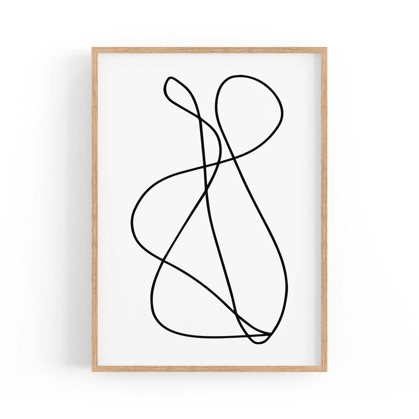 Minimal Abstract Modern Line Artwork Wall Art #8 - The Affordable Art Company