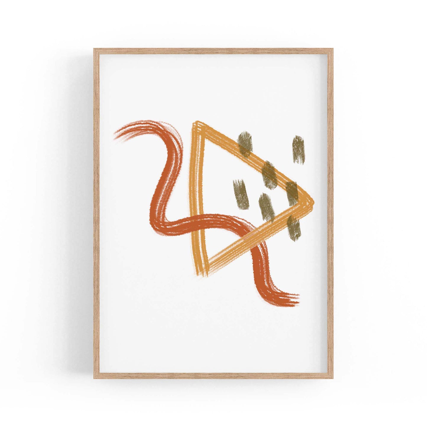 Shaped Abstract Minimal Wall Art - The Affordable Art Company