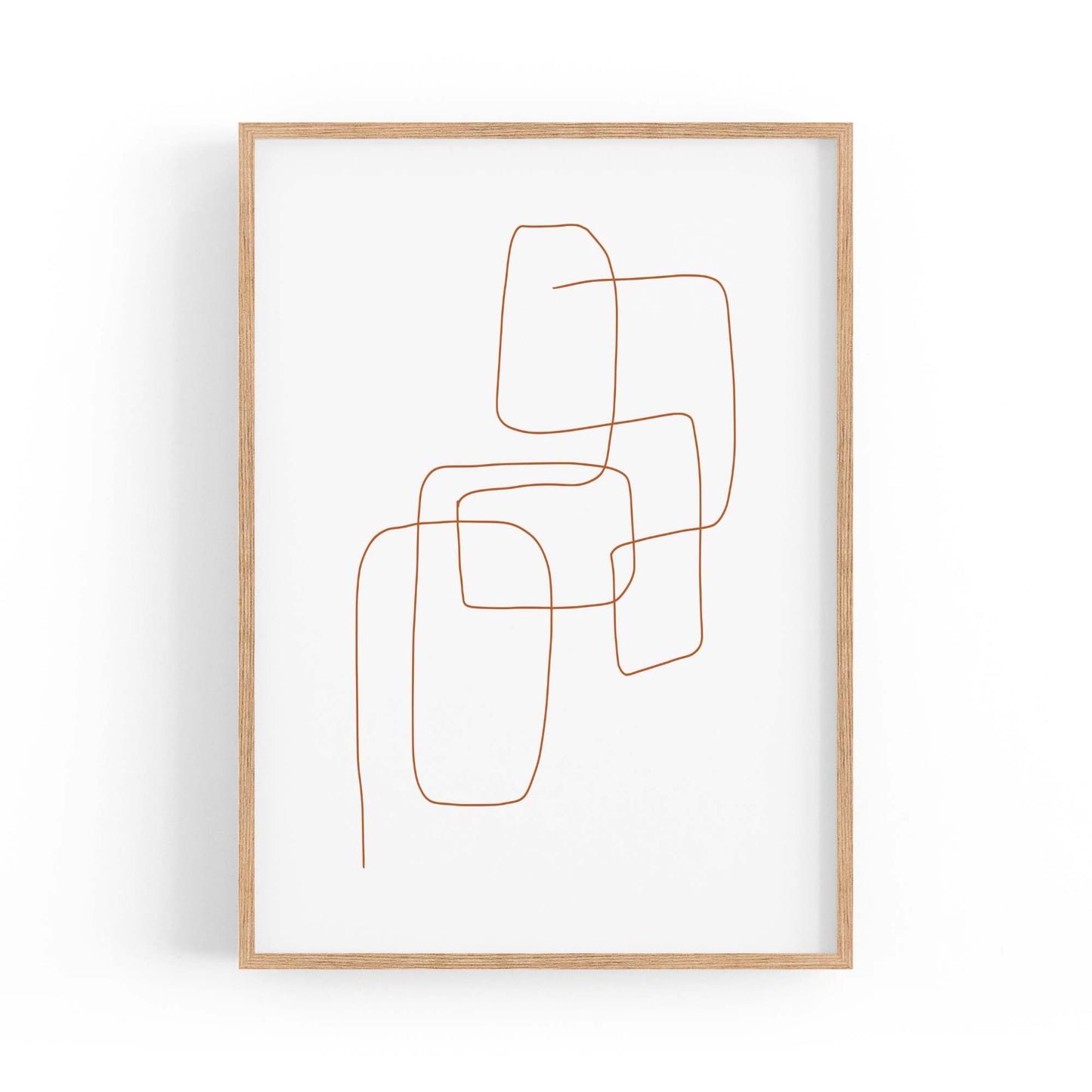Minimal Lines Abstract Wall Art #1 - The Affordable Art Company
