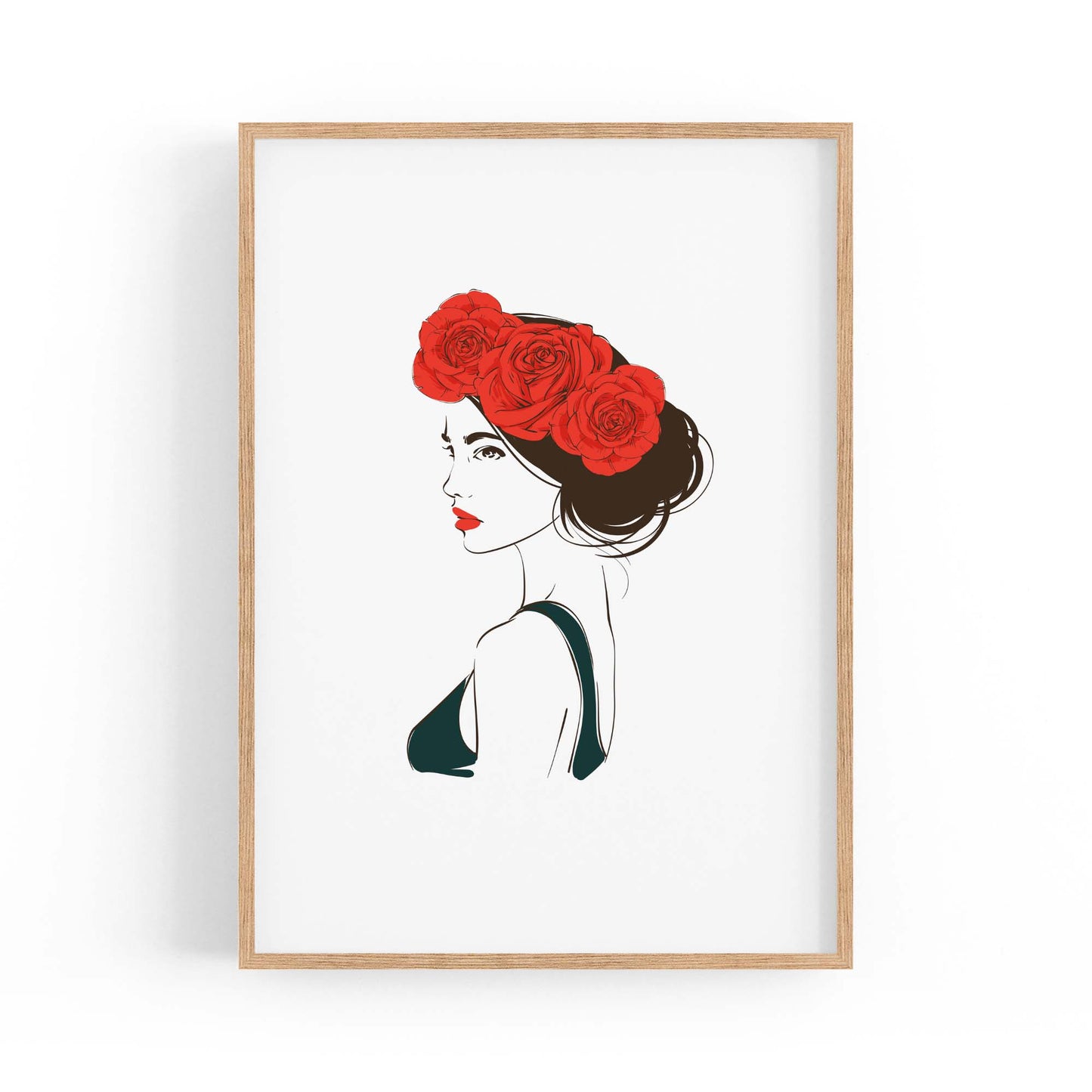 Cute Girl Minimal Fashion Bedroom Wall Art #4 - The Affordable Art Company