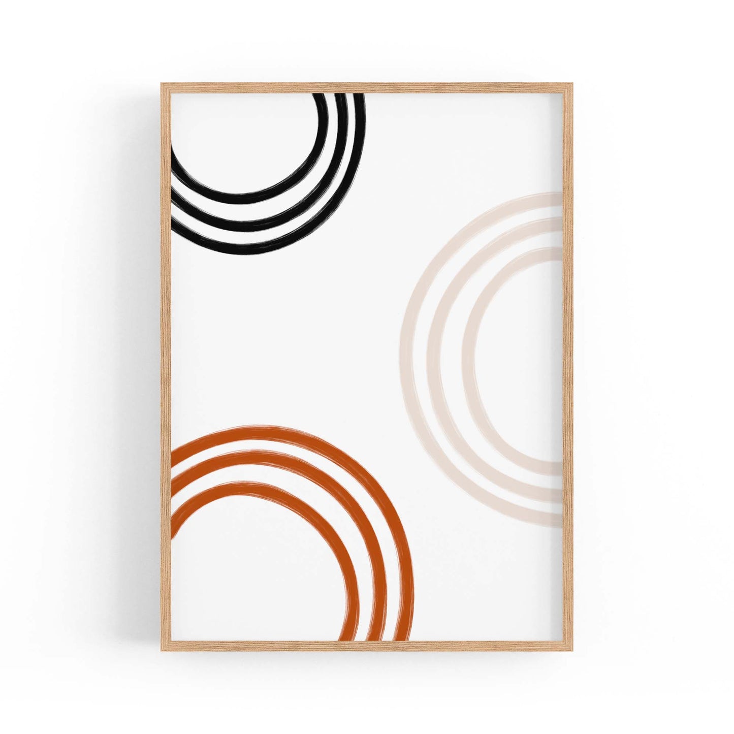 Modern Abstract Shape Minimal Retro Wall Art #12 - The Affordable Art Company