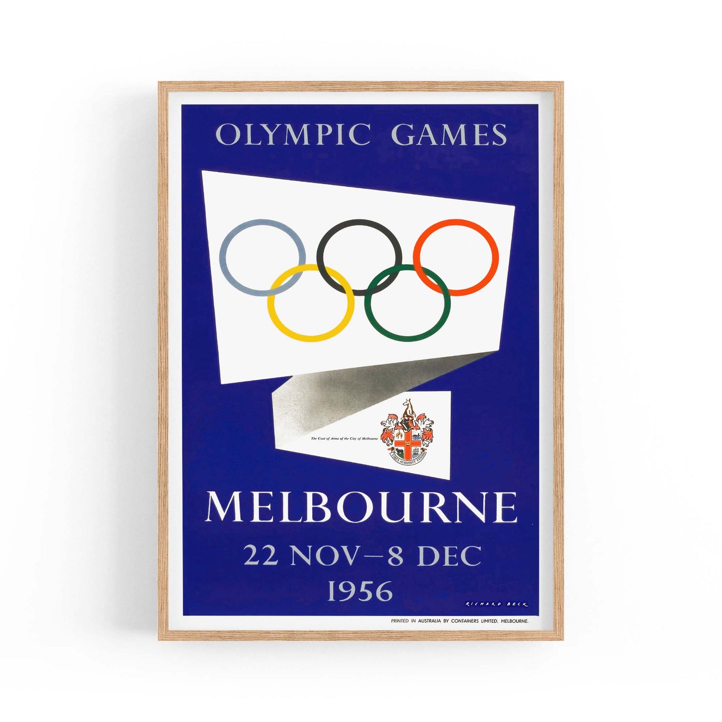 Olympic Games Melbourne (1956) Vintage Wall Art #1 - The Affordable Art Company