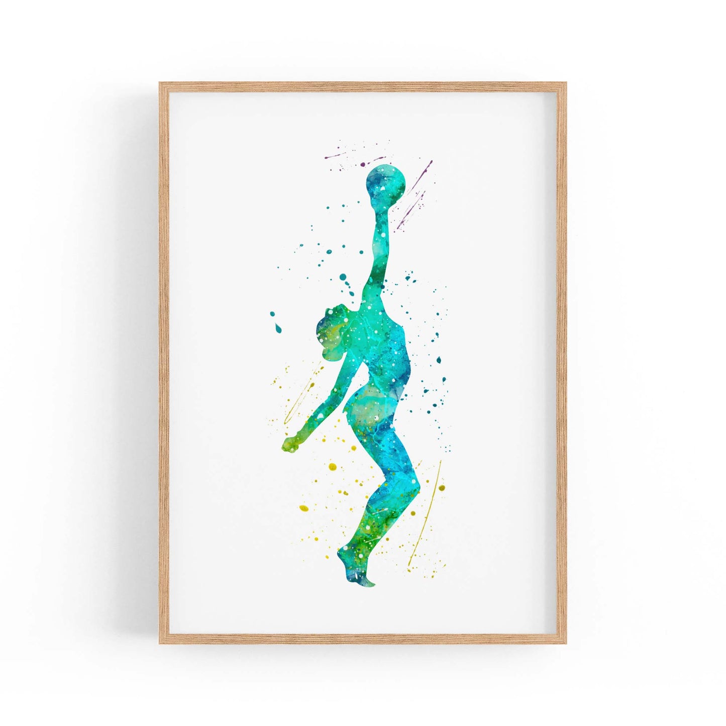 Gymnast Dance Girls Bedroom Gymnastics Wall Art #1 - The Affordable Art Company