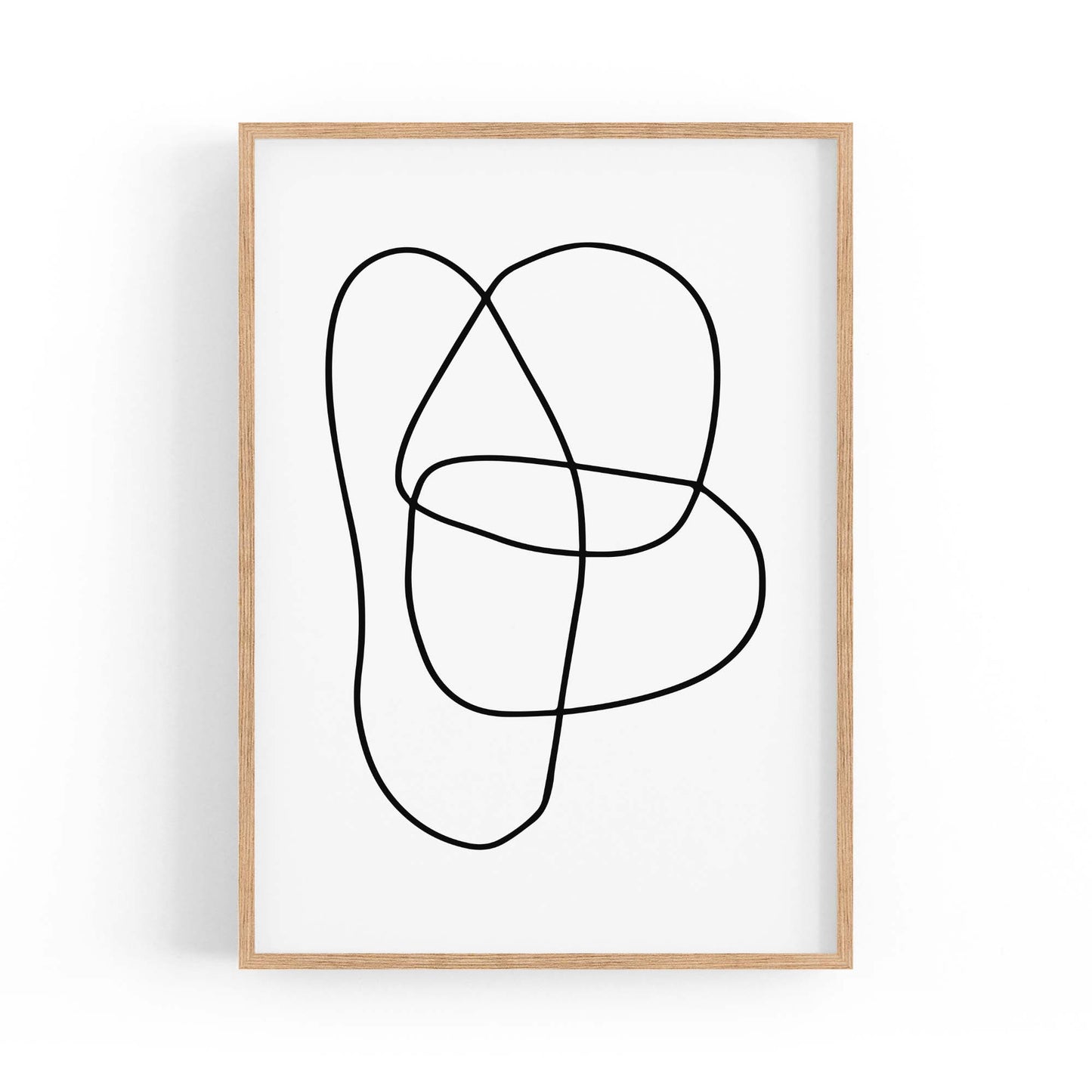 Minimal Abstract Modern Line Artwork Wall Art #9 - The Affordable Art Company