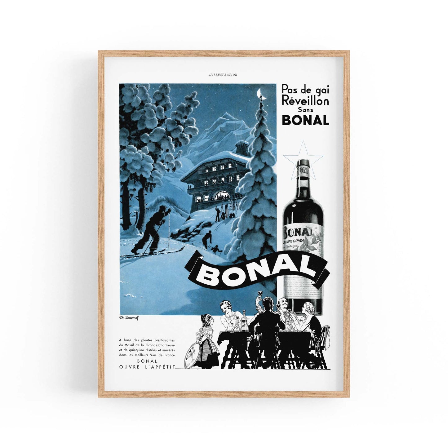 Bonal Vintage Advert Wall Art - The Affordable Art Company