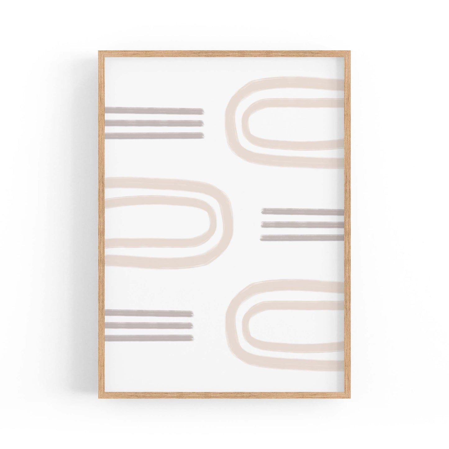 Modern Abstract Shape Minimal Retro Wall Art #11 - The Affordable Art Company