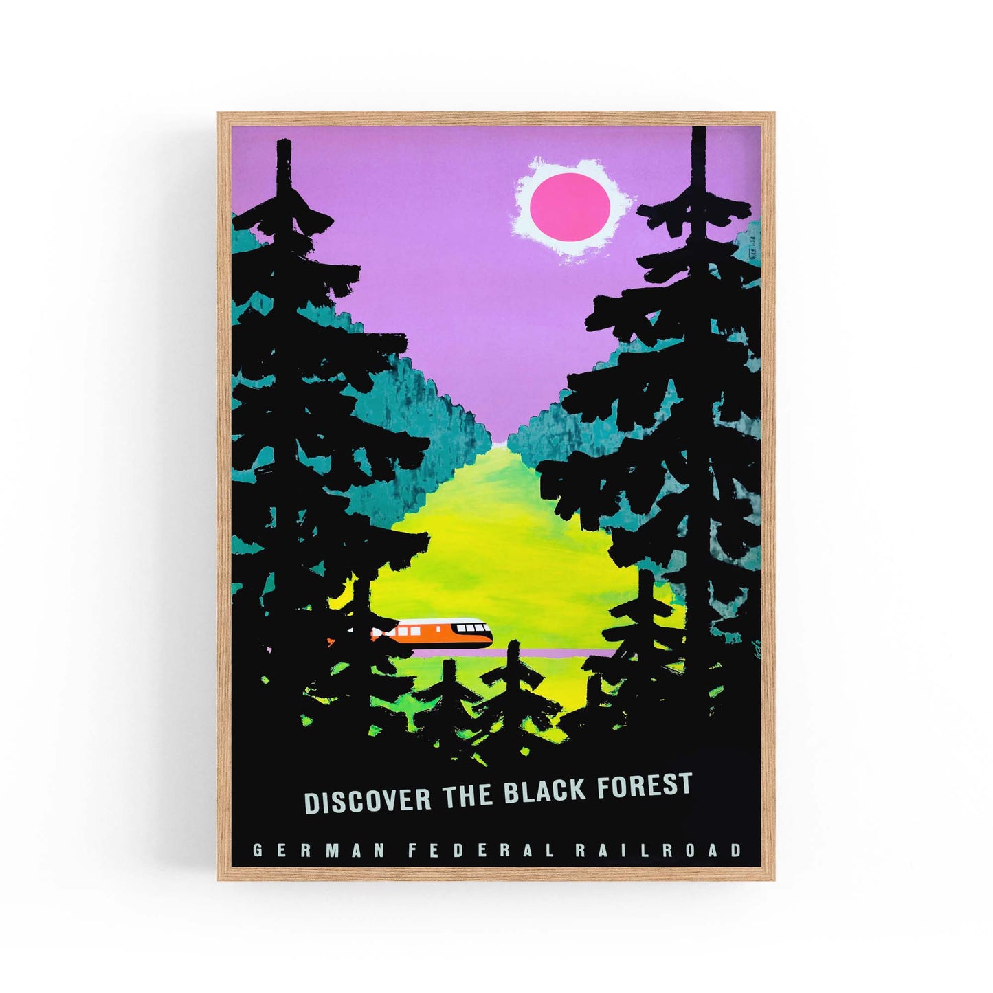 The Black Forest Germany Vintage Travel Advert Wall Art - The Affordable Art Company