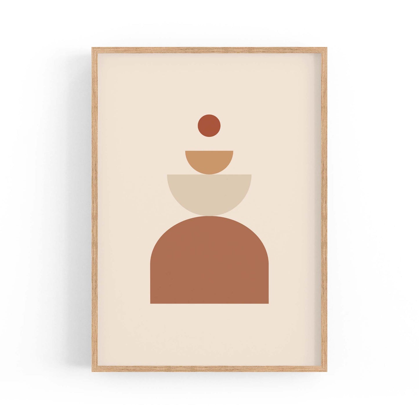 Minimal Pastel Abstract Retro Shapes Wall Art #6 - The Affordable Art Company