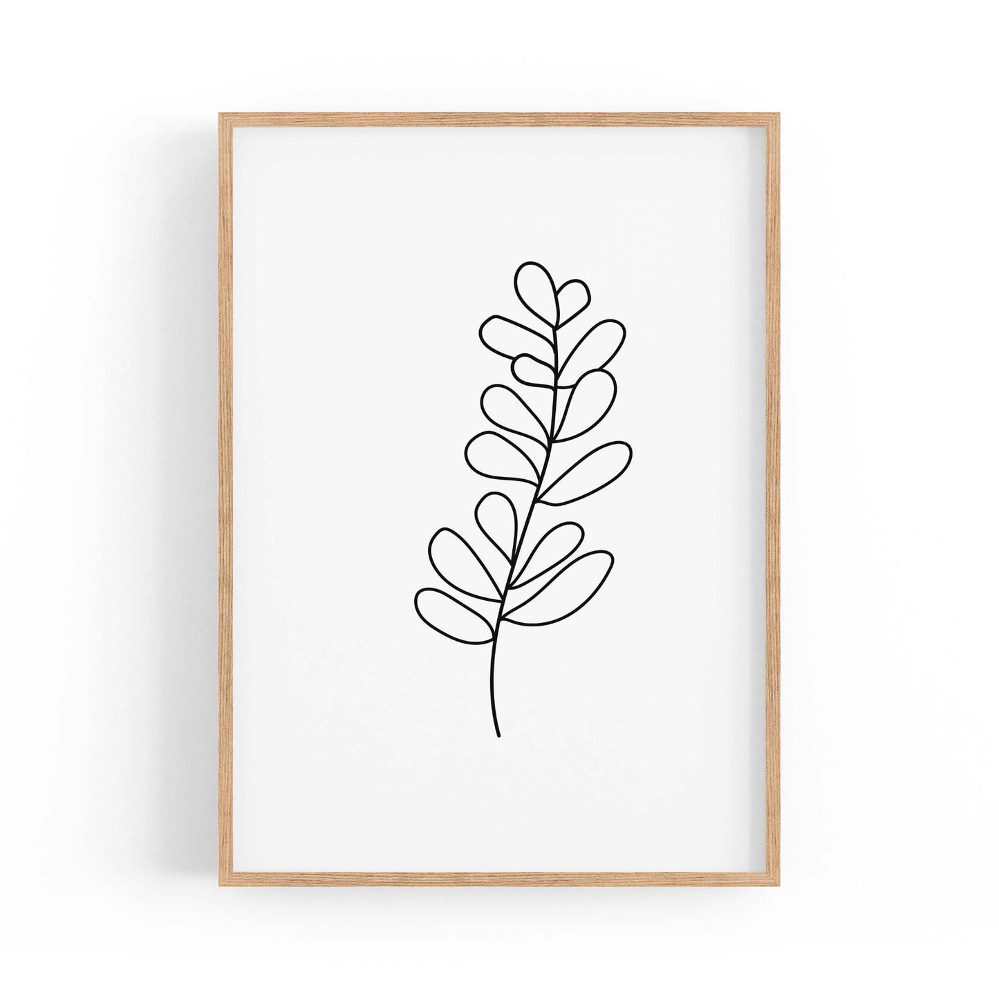Minimal Branch Line Drawing Plant Nature Wall Art #2 - The Affordable Art Company
